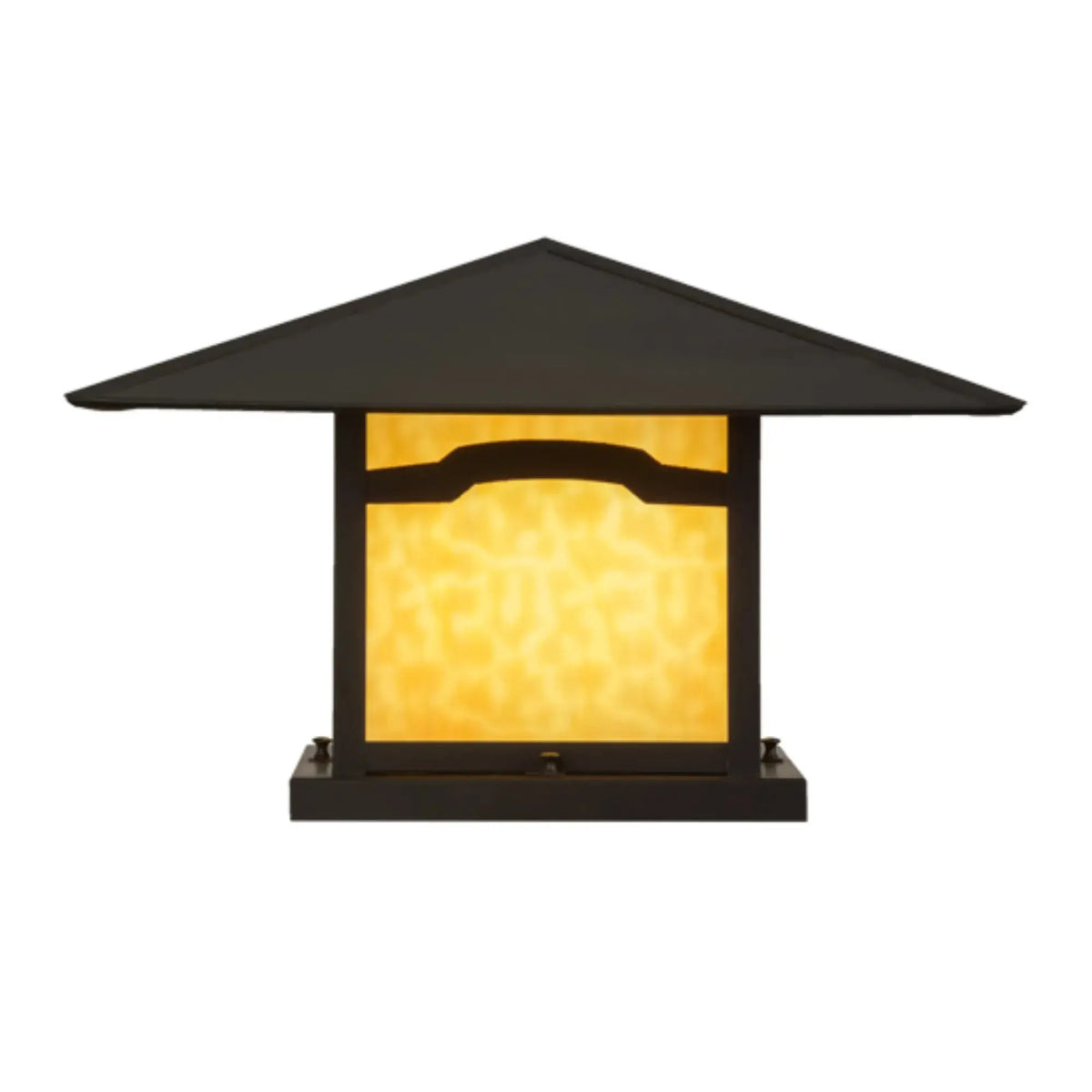 21.5"Sq Seneca Mountain View Pier Mount – Craftsman Brown – Wet-Rated – Meyda Lighting Meyda Lighting