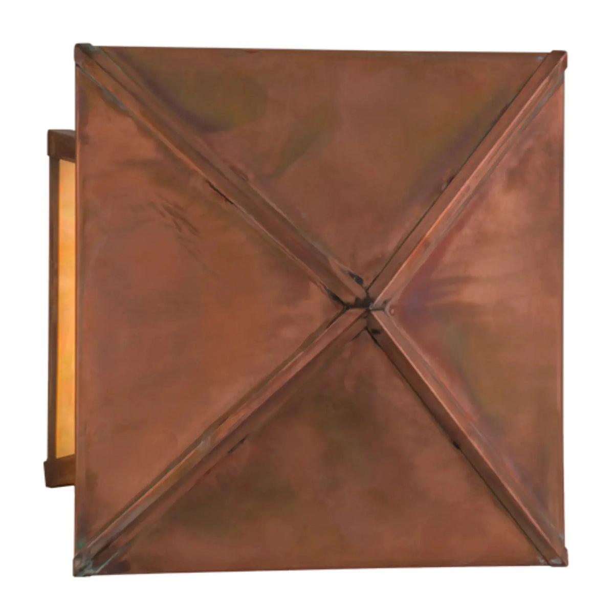 10"Sq Stillwater Double Bar Mission Deck Light – Vintage Copper – Wet-Rated – Meyda Lighting Meyda Lighting