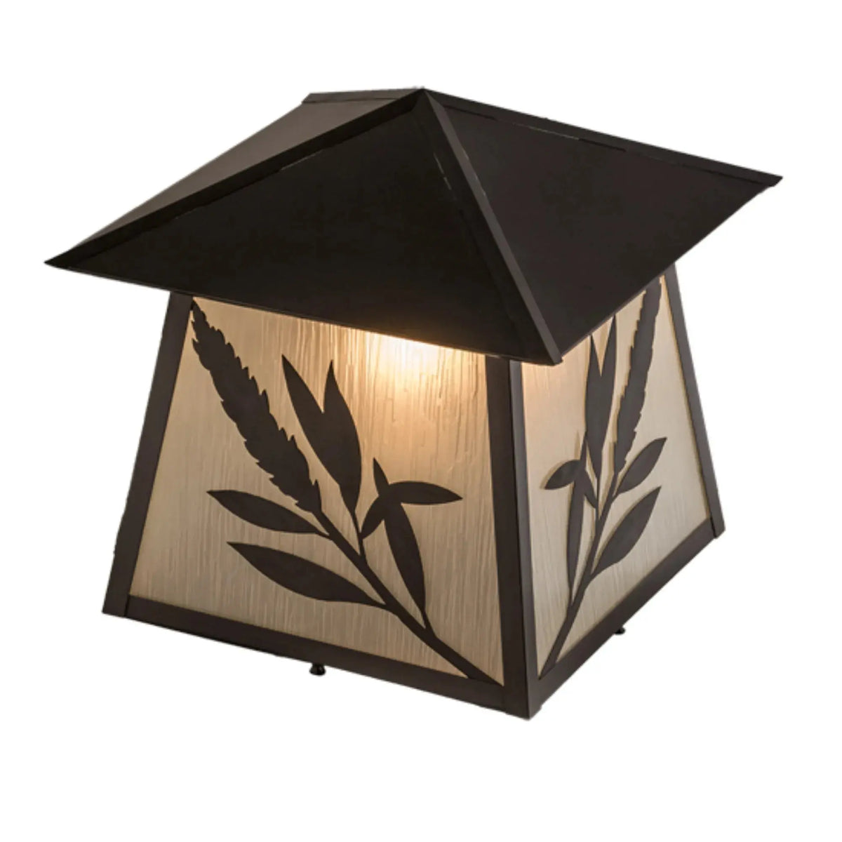 16"Sq Stillwater Willow Branch Post Mount – Craftsman Brown – Wet-Rated – Meyda Lighting Meyda Lighting