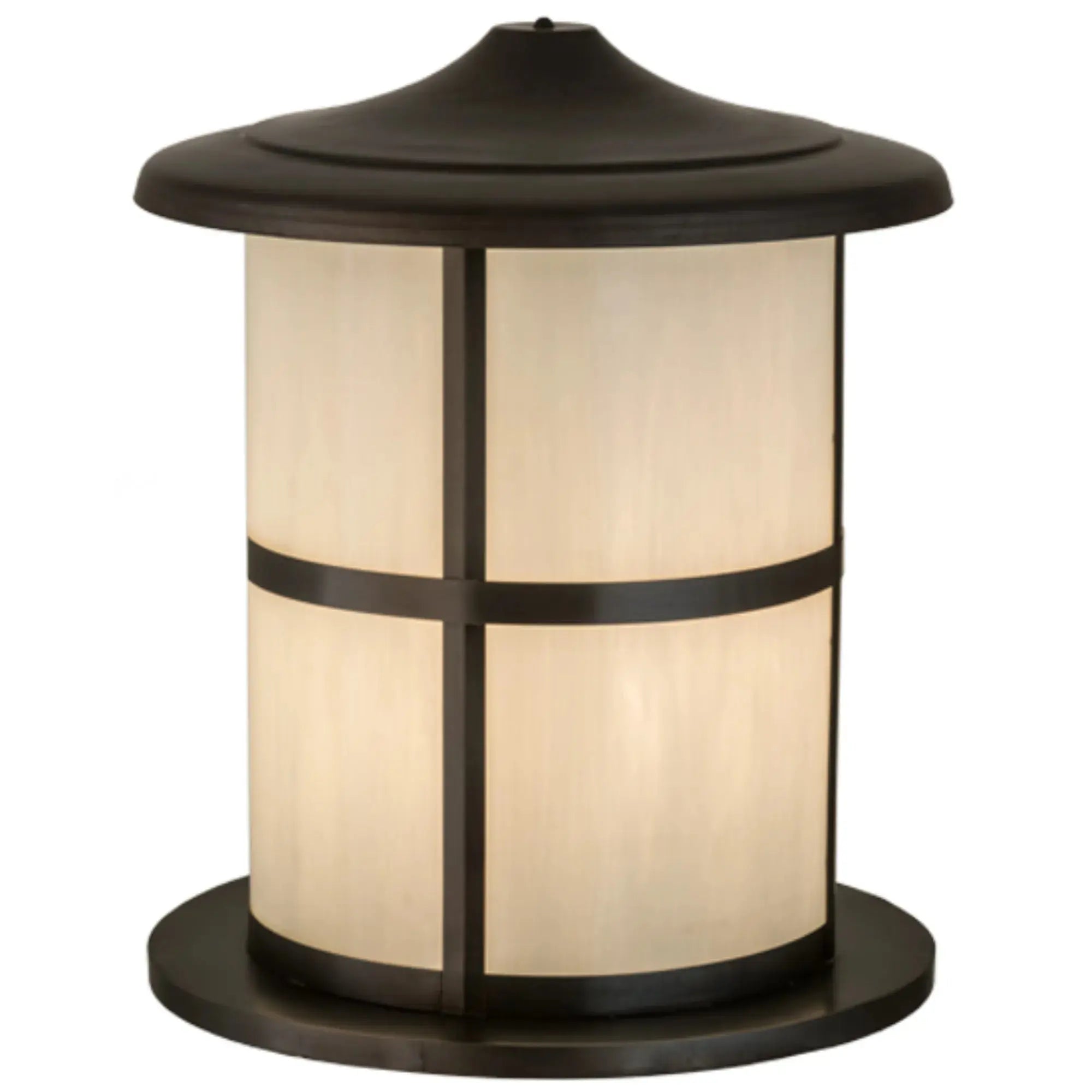 24" Wide Fulton Double Bar Mission Pier Mount – Craftsman Brown – Wet-Rated – Meyda Lighting Meyda Lighting