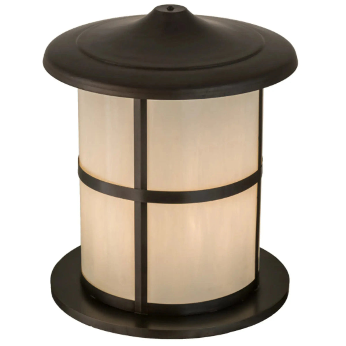 24" Wide Fulton Double Bar Mission Pier Mount – Craftsman Brown – Wet-Rated – Meyda Lighting Meyda Lighting