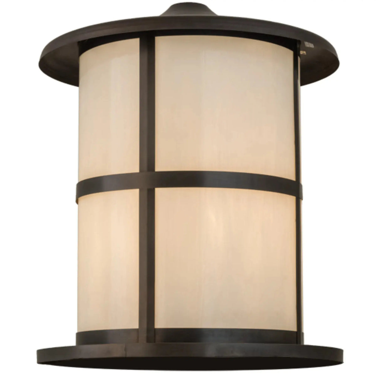 24" Wide Fulton Double Bar Mission Pier Mount – Craftsman Brown – Wet-Rated – Meyda Lighting Meyda Lighting