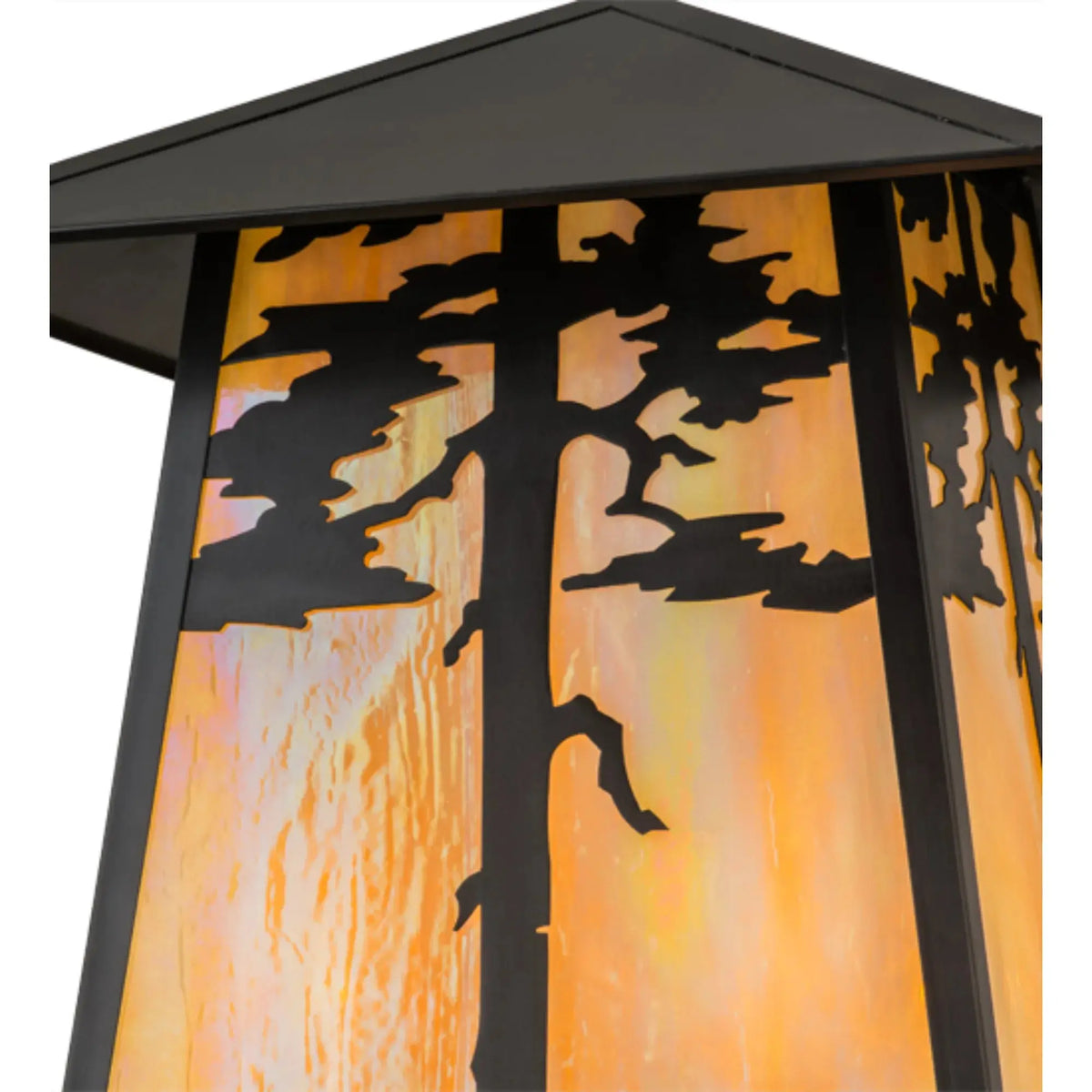 20"Sq Stillwater Tamarack Pier Mount – Craftsman Brown – Wet-Rated – Meyda Lighting Meyda Lighting