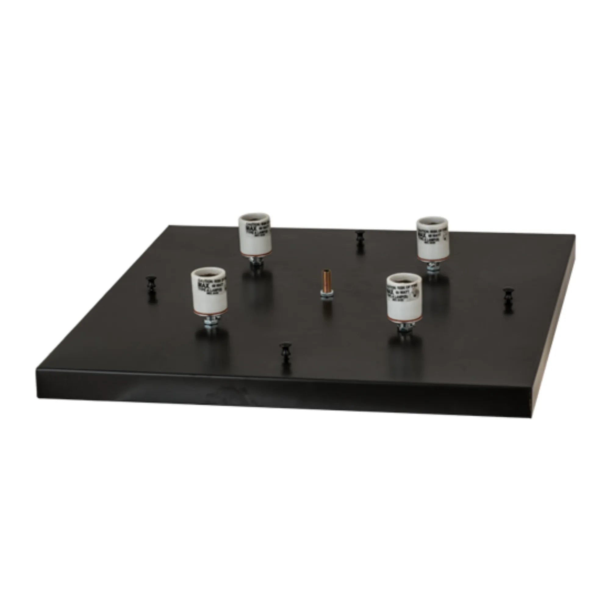 20"Sq Stillwater Tamarack Pier Mount – Craftsman Brown – Wet-Rated – Meyda Lighting