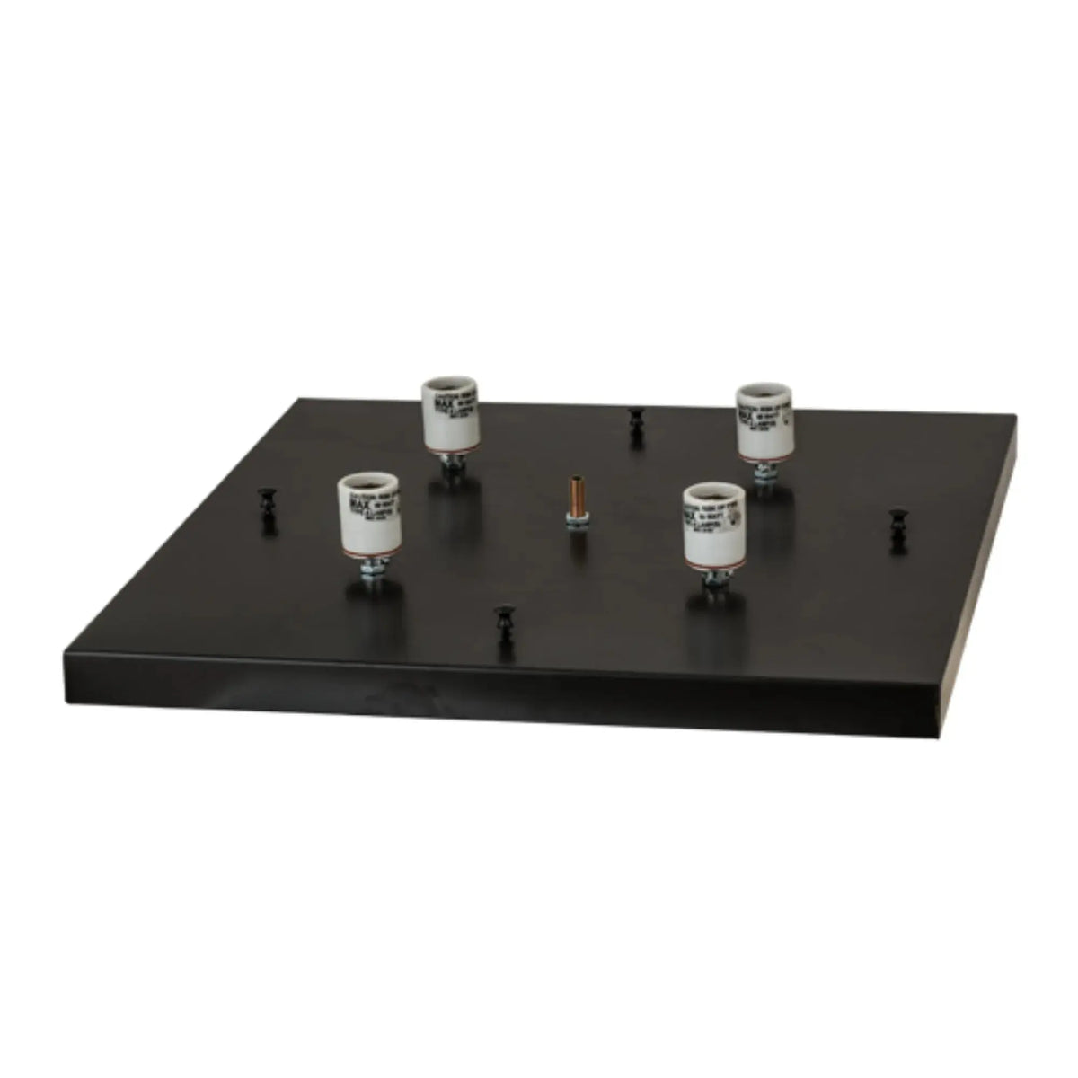 20"Sq Stillwater Tamarack Pier Mount – Craftsman Brown – Wet-Rated – Meyda Lighting Meyda Lighting