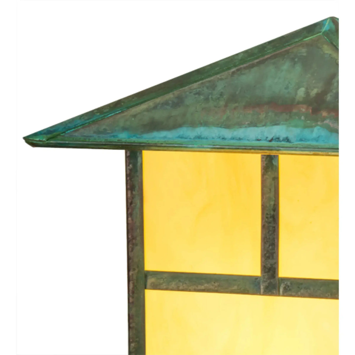 12"Sq Seneca "T" Mission Post Mount – Copepr Verdigris – Wet-Rated – Meyda Lighting Meyda Lighting