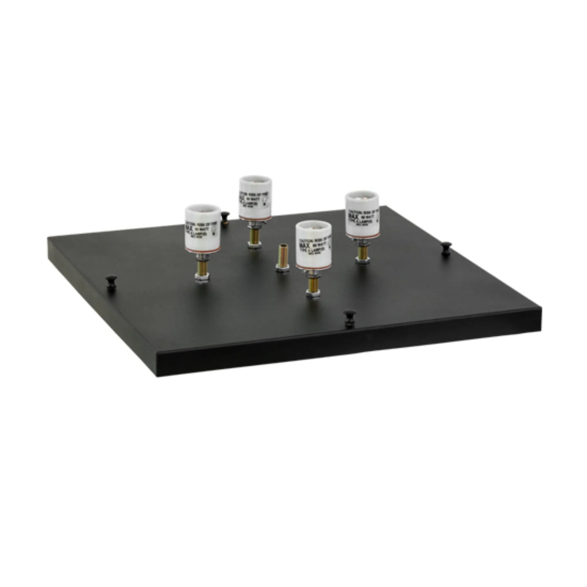 18"Sq Duck Hunter W/Dog Pier Mount – Black – Beige Art Glass – Wet-Rated – Meyda Lighting