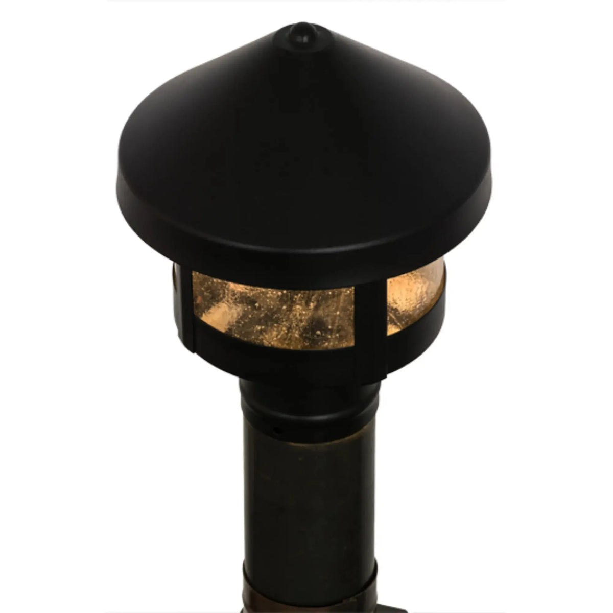 8" Wide Fulton Prime Post Mount – Black Patina – Clear Seeded Glass – Wet-Rated – Meyda Lighting Meyda Lighting