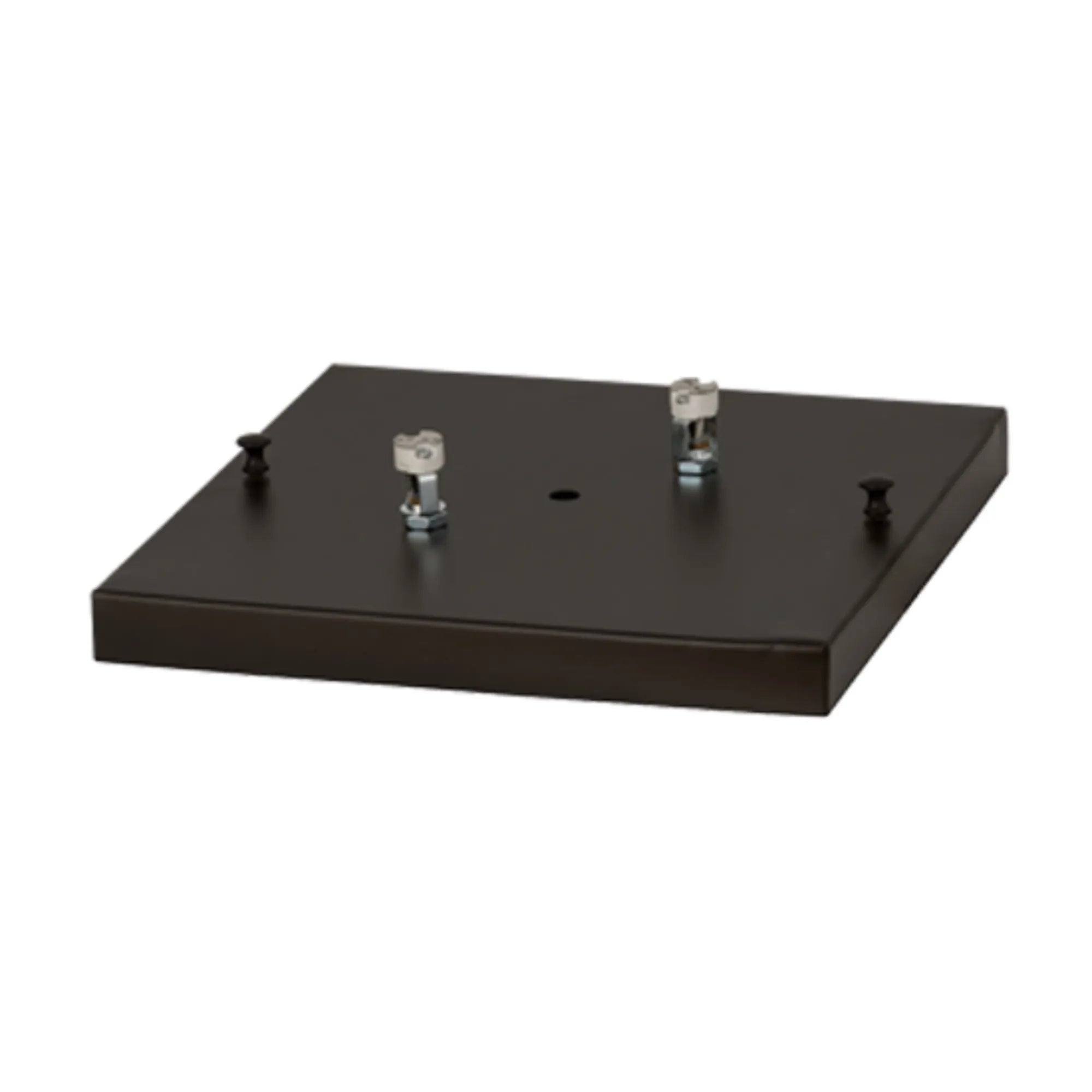 12"Sq Seneca Heron Pier Mount – Craftsman Brown – Frosted Seeded Glass – Wet-Rated – Meyda Lighting