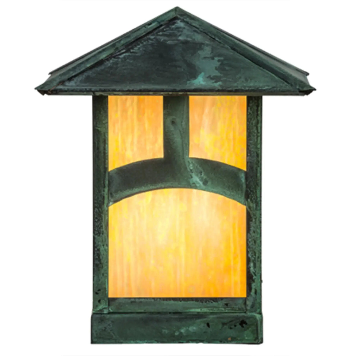 9" Square Seneca Hill Top Deck Light – Verdigris – Wet-Rated – Meyda Lighting Meyda Lighting