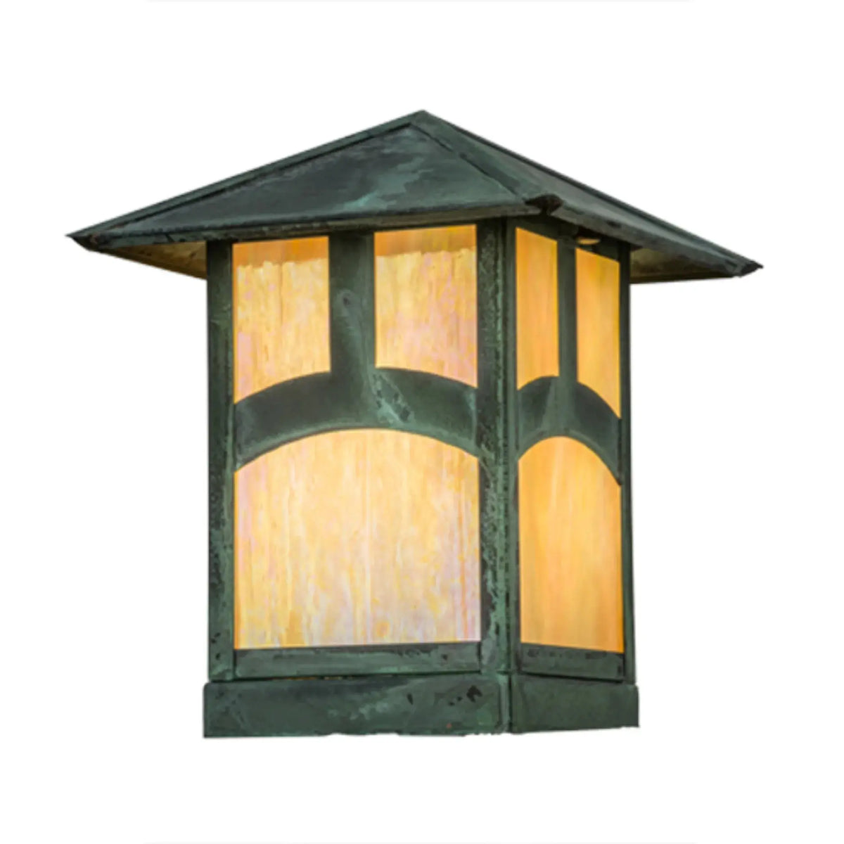 9" Square Seneca Hill Top Deck Light – Verdigris – Wet-Rated – Meyda Lighting Meyda Lighting