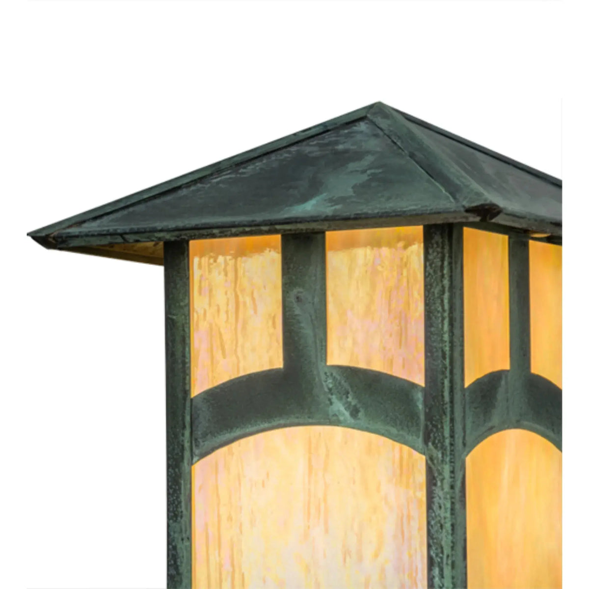 9" Square Seneca Hill Top Deck Light – Verdigris – Wet-Rated – Meyda Lighting Meyda Lighting