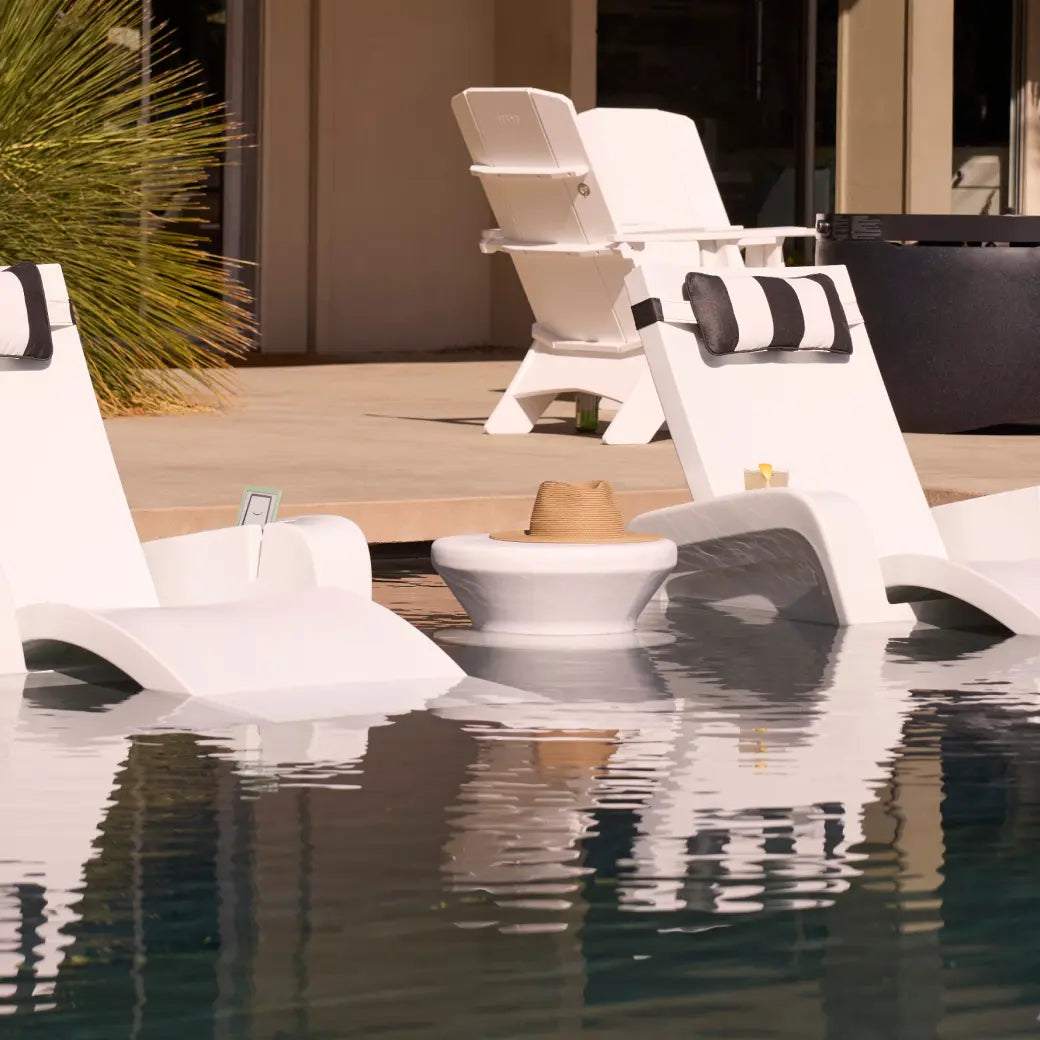 Ledge Lounger Signature Chaise Armrest Console Resin In-Pool Armrest - view 3