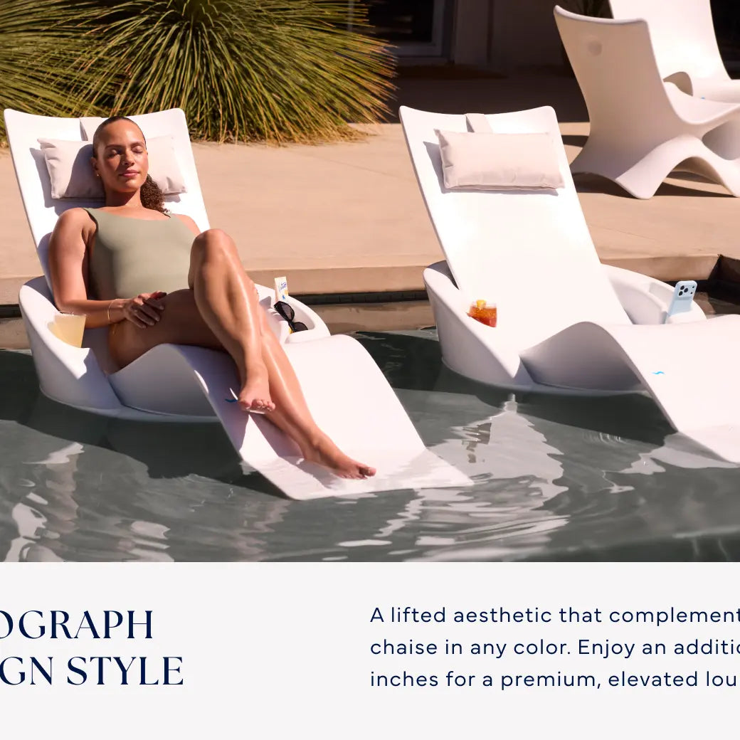 Ledge Lounger Autograph Chaise Armrest Console Resin In-Pool Armrest - view 7