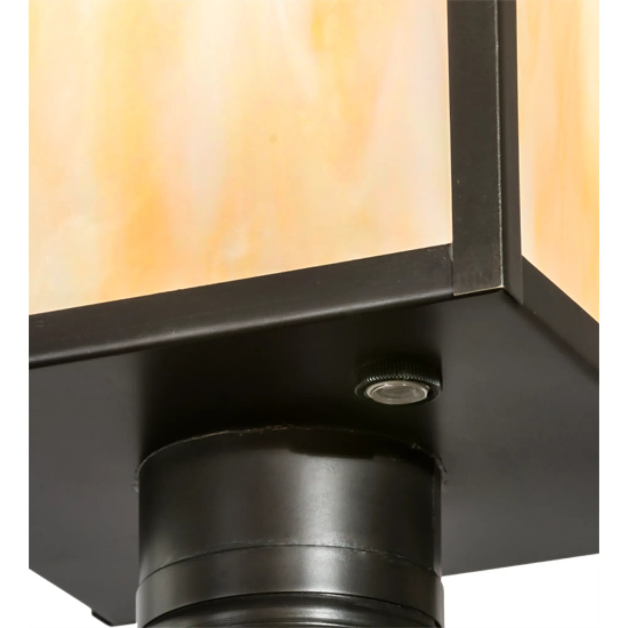 12" Square Seneca T Mission Post Mount – Craftsman Brown – Wet-Rated – Meyda Lighting