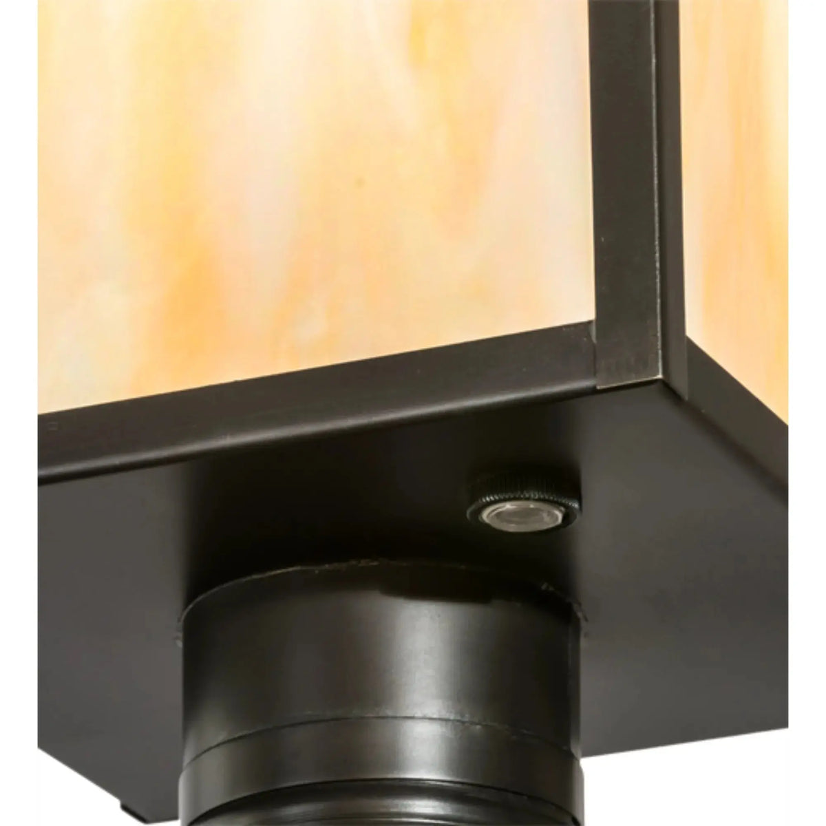 12" Square Seneca T Mission Post Mount – Craftsman Brown – Wet-Rated – Meyda Lighting Meyda Lighting