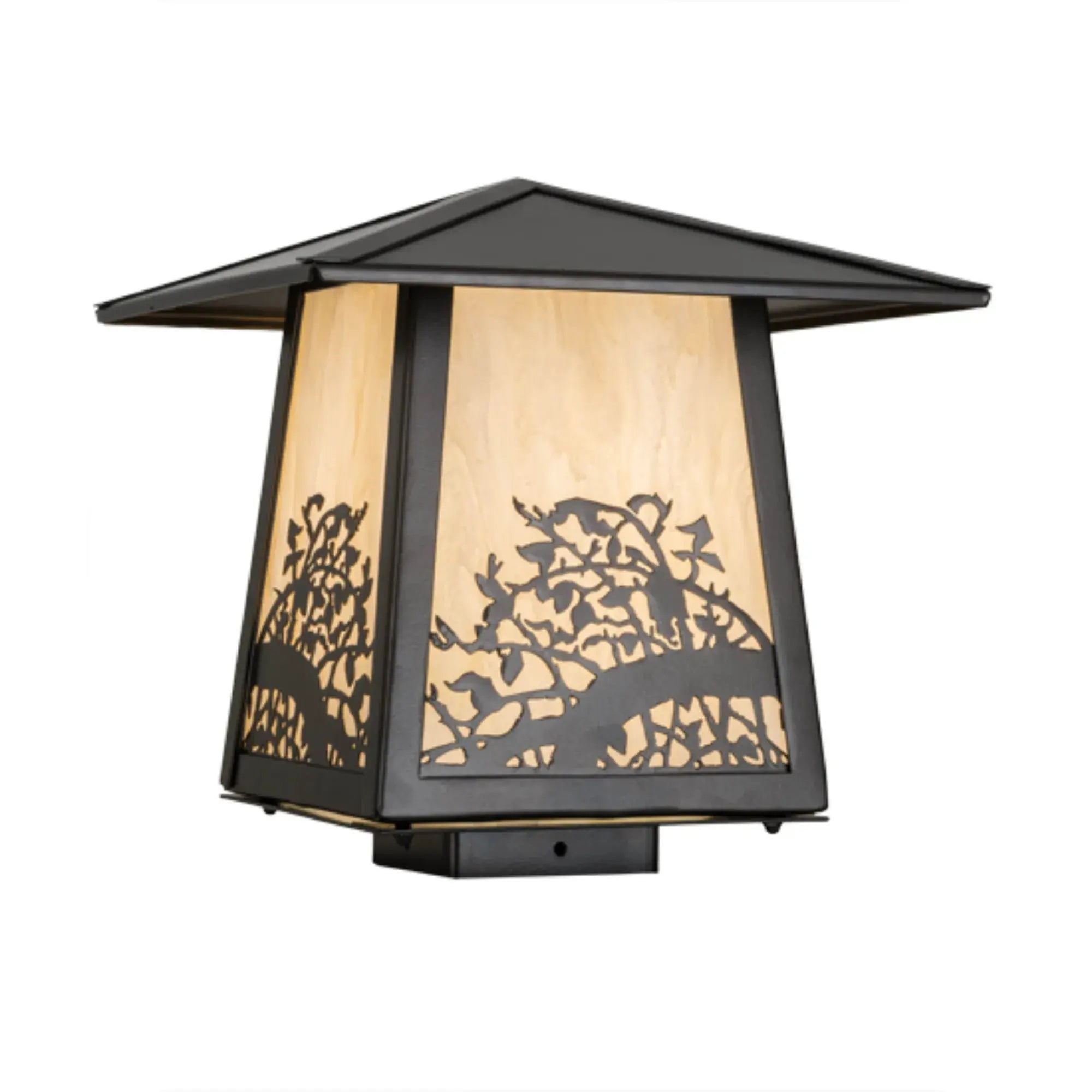 12"Sq Apple Branch Post Mount – Oil Rubbed Bronze – Wet-Rated – Meyda Lighting Meyda Lighting