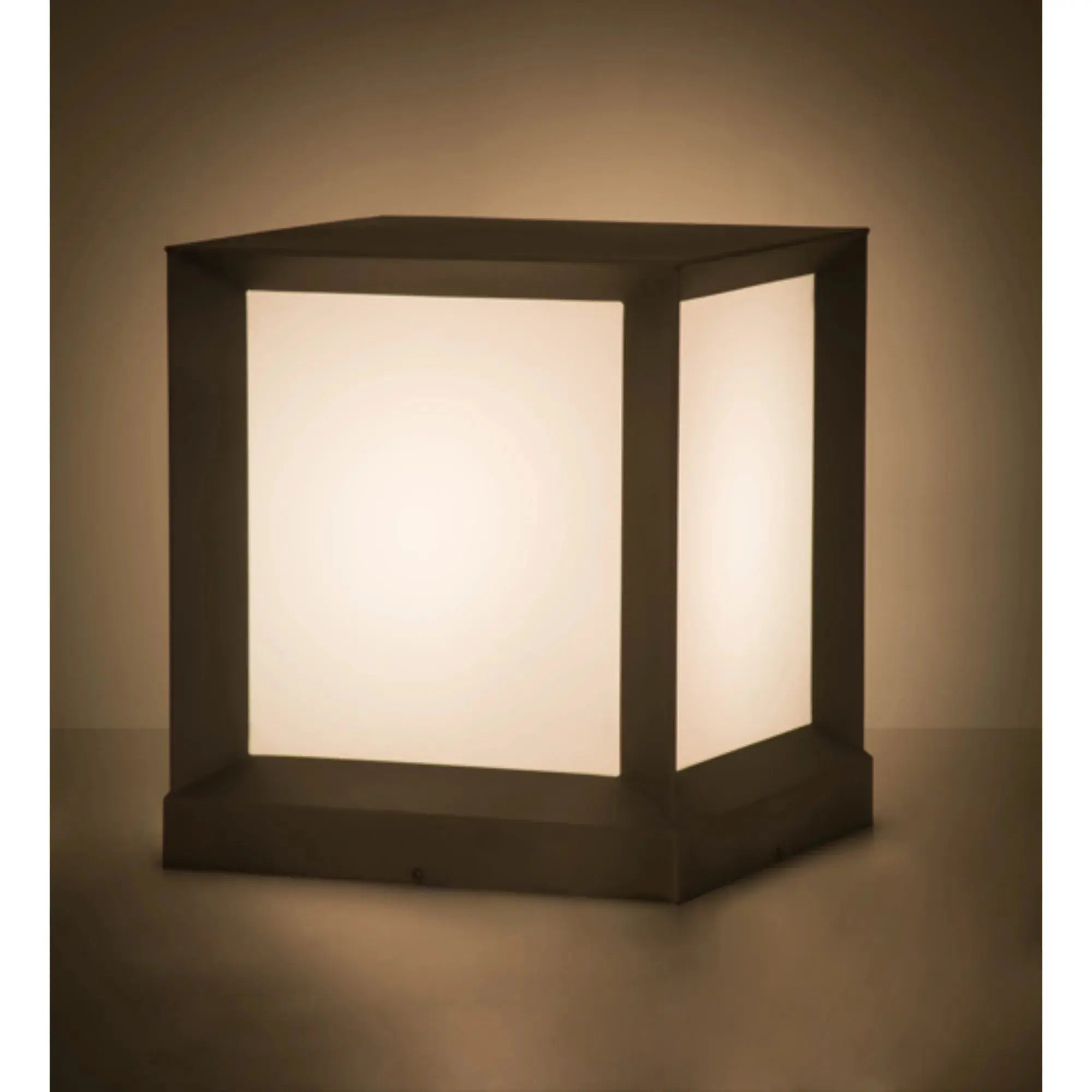 16"Sq Cubism Pier Mount – Weatherable Silver – Statuario Idalight – Wet-Rated – Meyda Lighting Meyda Lighting