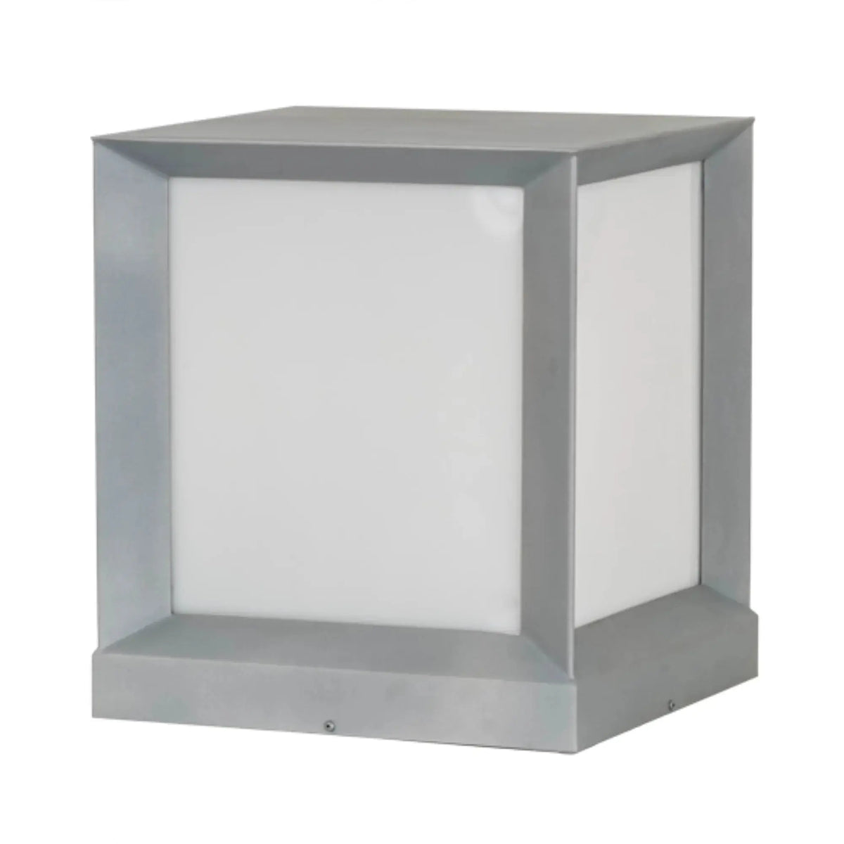 16"Sq Cubism Pier Mount – Weatherable Silver – Statuario Idalight – Wet-Rated – Meyda Lighting Meyda Lighting