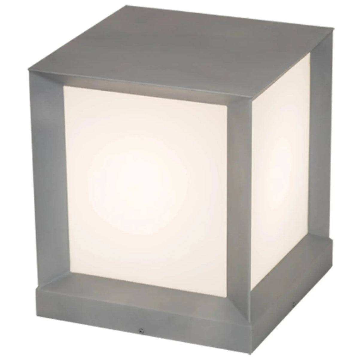 16"Sq Cubism Pier Mount – Weatherable Silver – Statuario Idalight – Wet-Rated – Meyda Lighting Meyda Lighting