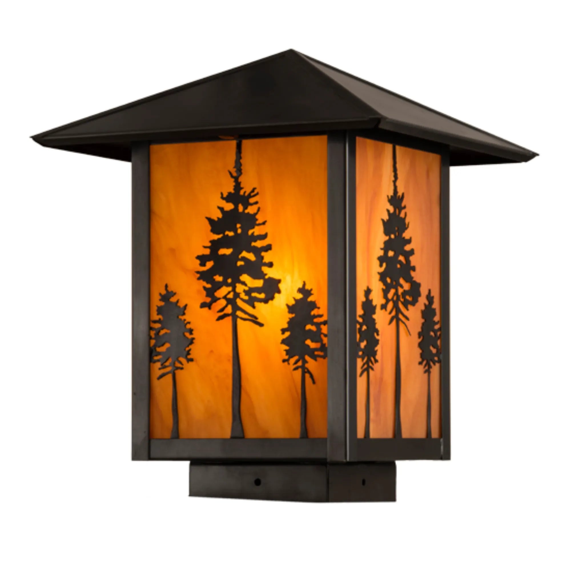 9"Sq Great Pines Deck Light – Craftsman Brown – Ambra Siena Idalight – Wet-Rated – Meyda Lighting
