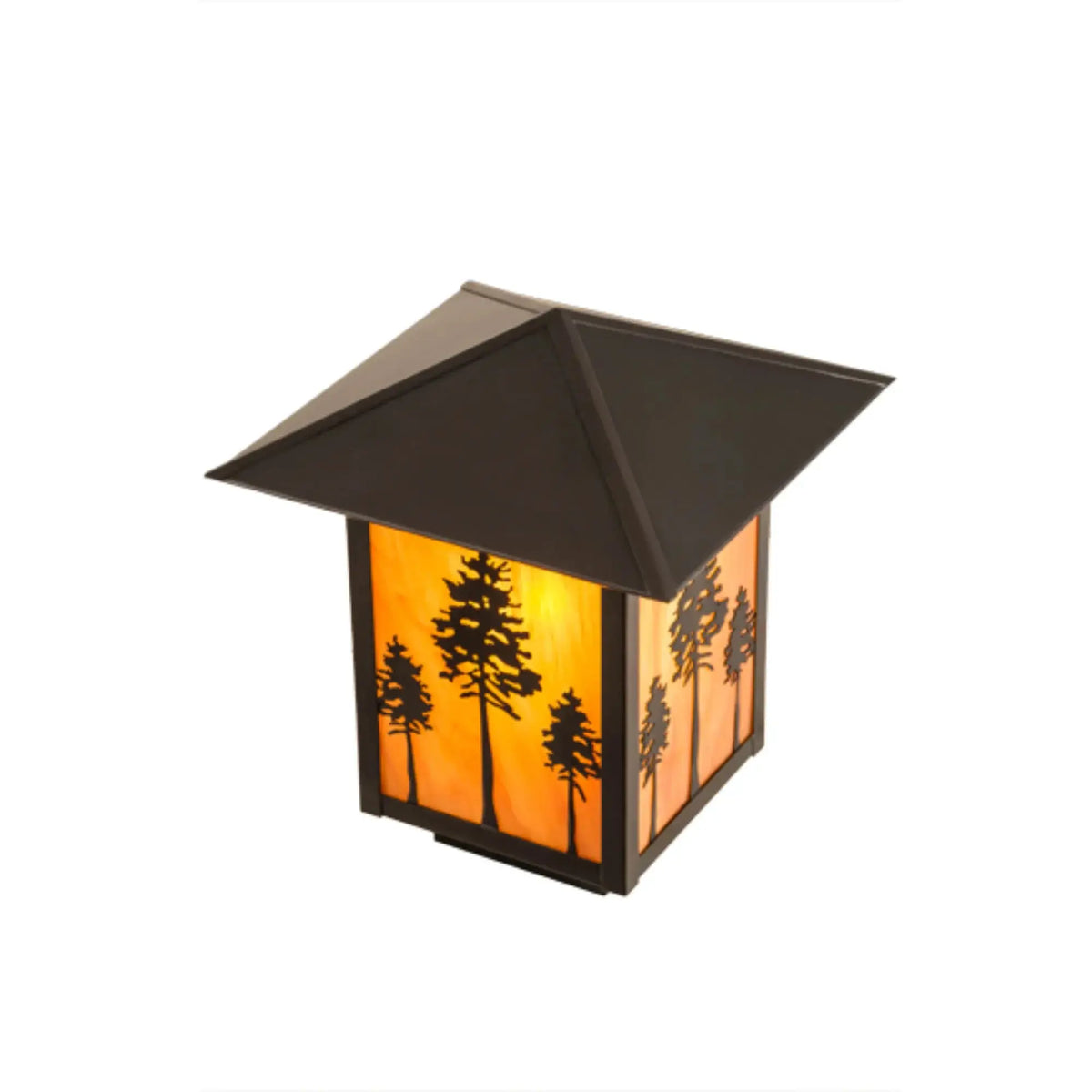 9"Sq Great Pines Deck Light – Craftsman Brown – Ambra Siena Idalight – Wet-Rated – Meyda Lighting Meyda Lighting