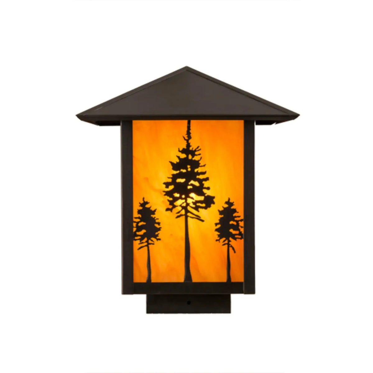 9"Sq Great Pines Deck Light – Craftsman Brown – Ambra Siena Idalight – Wet-Rated – Meyda Lighting Meyda Lighting