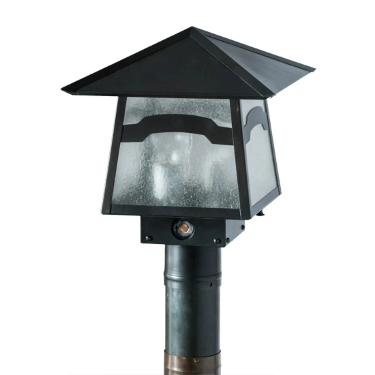 11.5" Square Stillwater Mountain View Post Mount – Craftsman Brown – Wet-Rated – Meyda Lighting Meyda Lighting