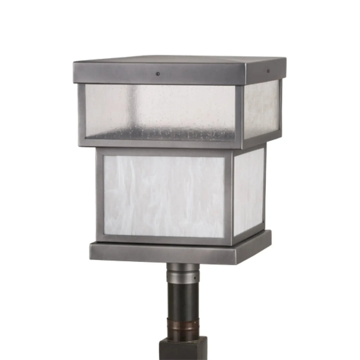 16"Sq Quadrato Stack Post Mount – PEWTER – Wet-Rated – Meyda Lighting Meyda Lighting