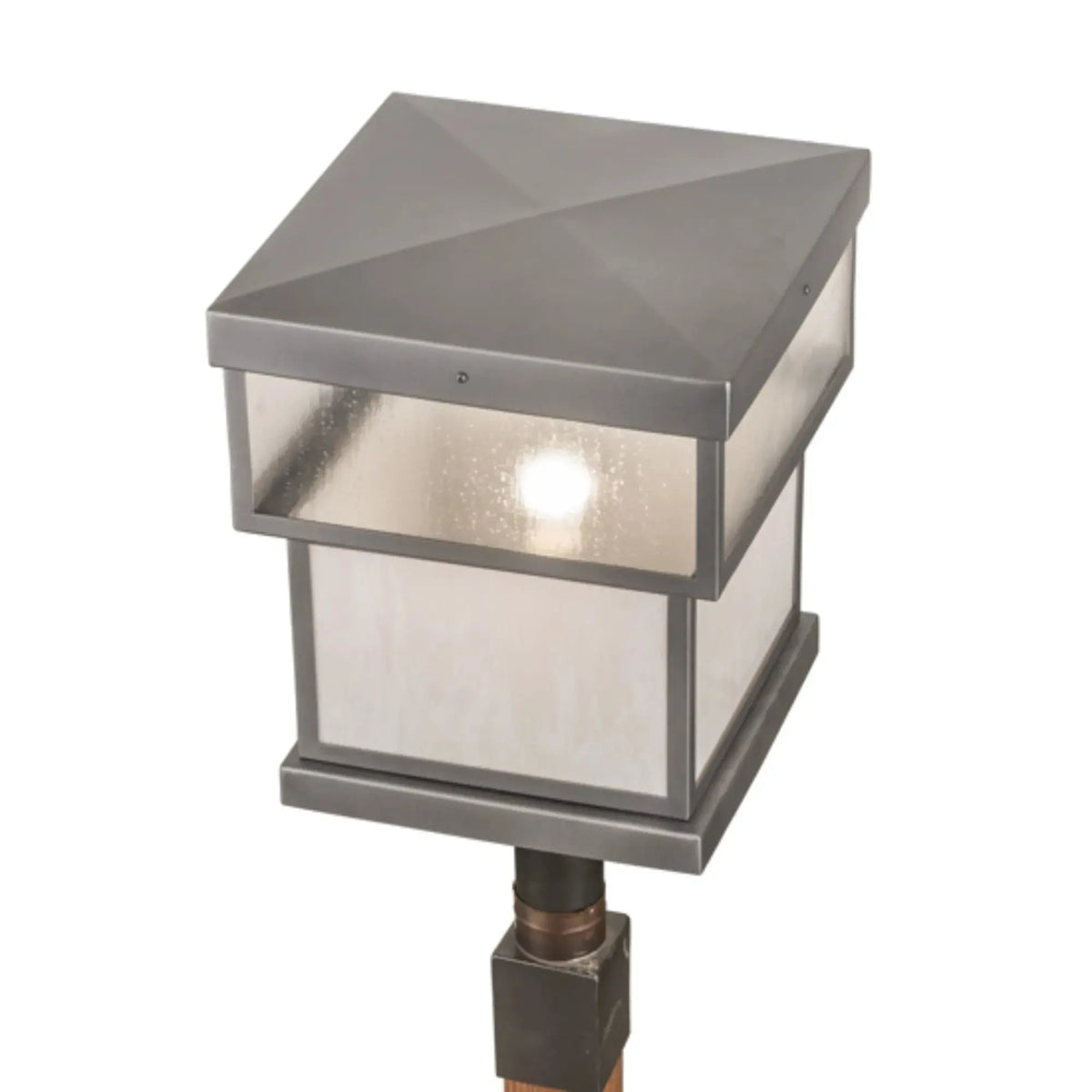 16"Sq Quadrato Stack Post Mount – PEWTER – Wet-Rated – Meyda Lighting Meyda Lighting