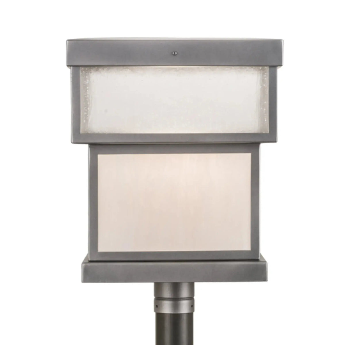 16"Sq Quadrato Stack Post Mount – PEWTER – Wet-Rated – Meyda Lighting Meyda Lighting