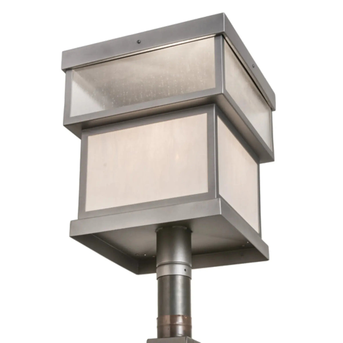 16"Sq Quadrato Stack Post Mount – PEWTER – Wet-Rated – Meyda Lighting Meyda Lighting