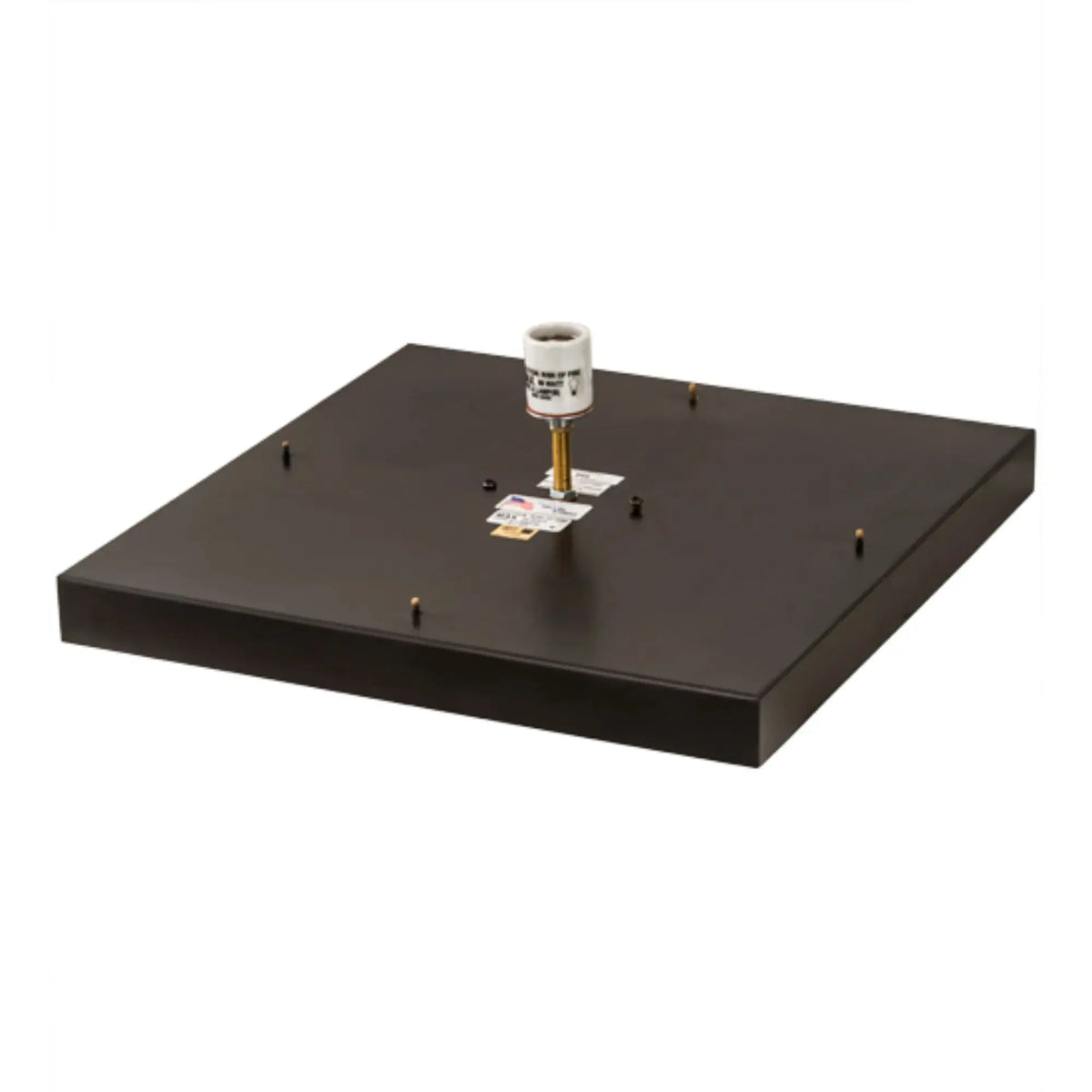 16" Square Stillwater Cross Mission Pier Mount – Craftsman Brown – Wet-Rated – Meyda Lighting Meyda Lighting