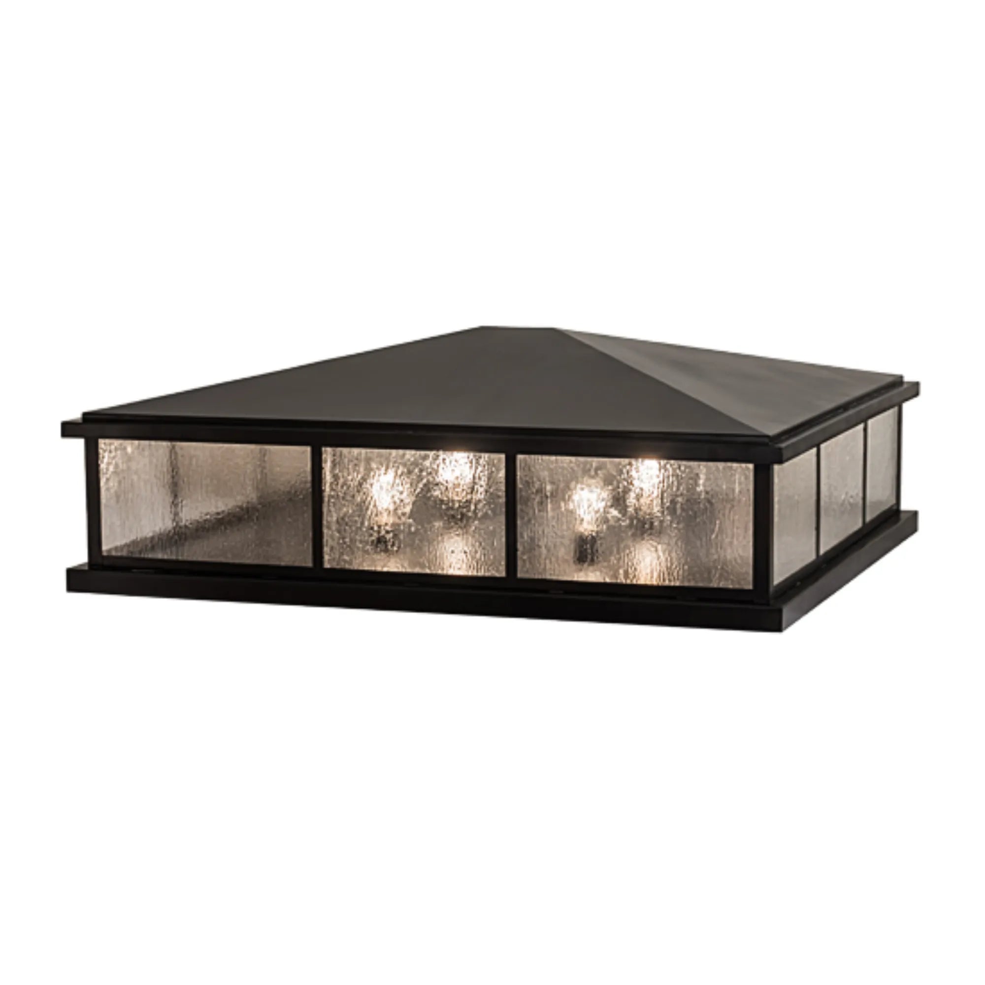47" Long Seneca Double Bar Mission Pier Mount – Craftsman Brown – Wet-Rated – Meyda Lighting