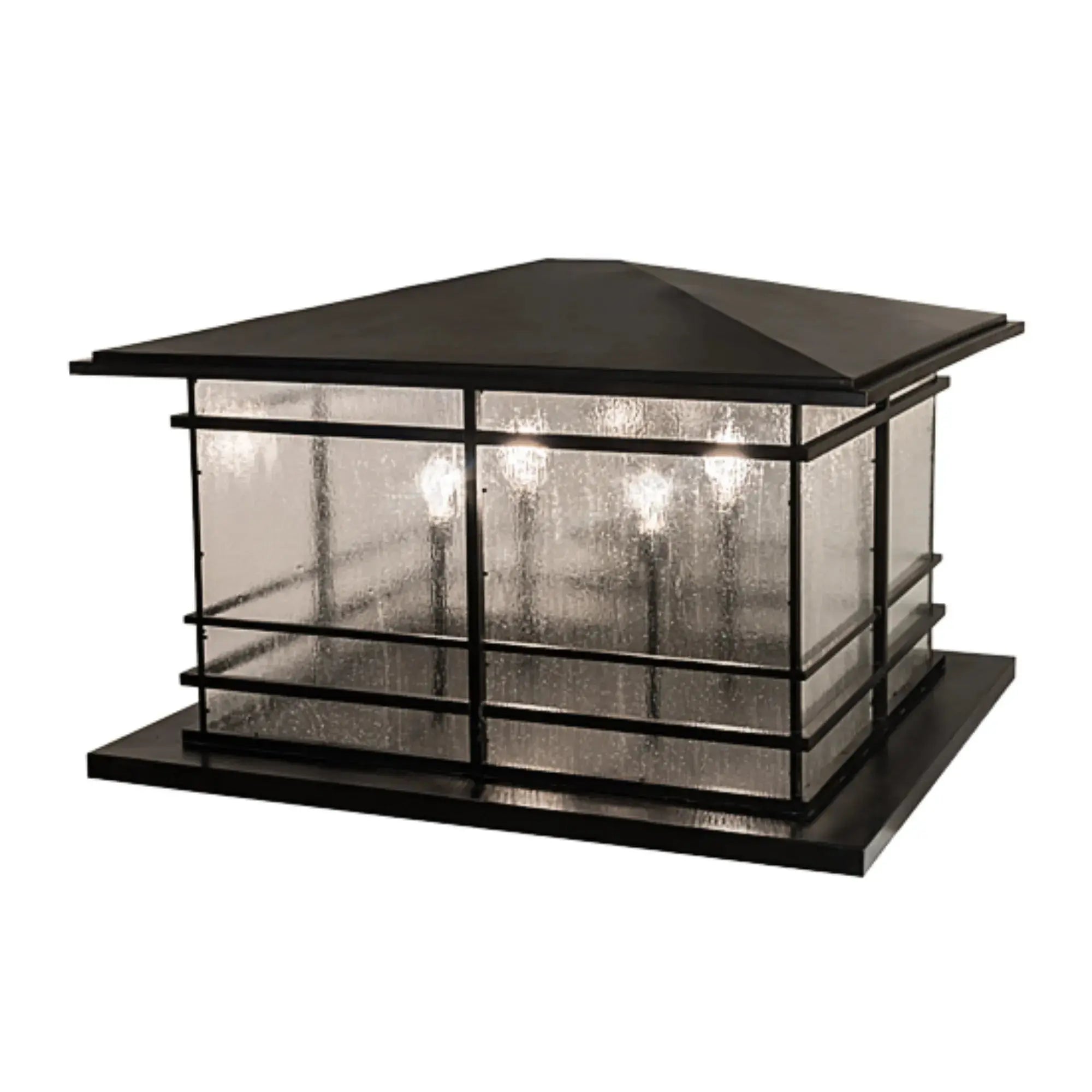 47" Long Tea House Oblong Pier Mount – Craftsman Brown – Wet-Rated – Meyda Lighting Meyda Lighting
