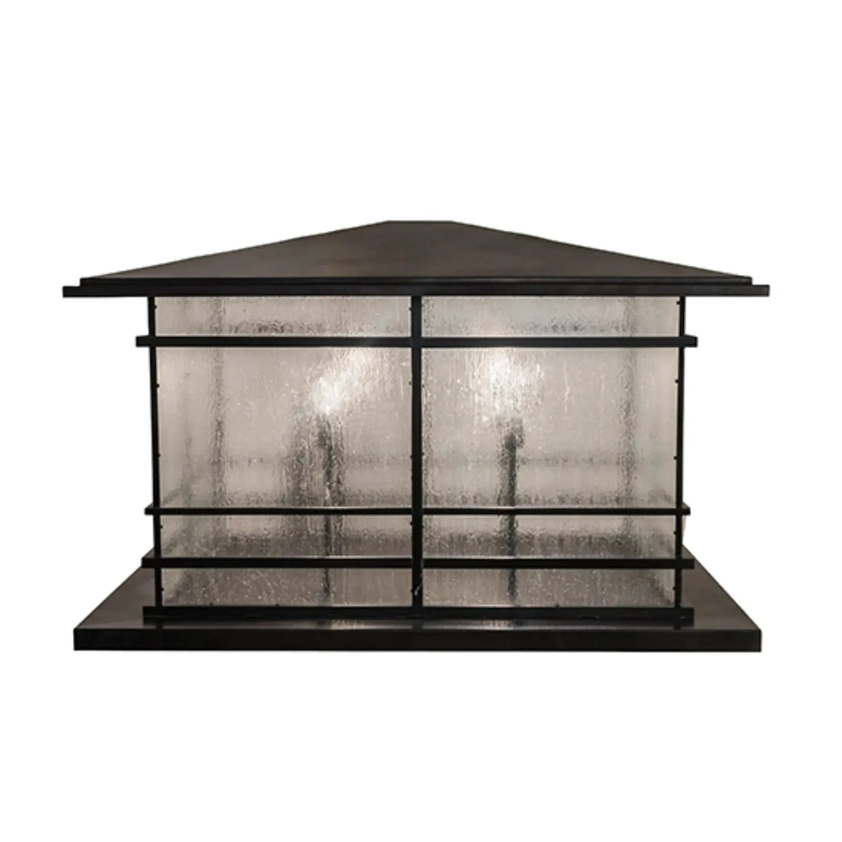 47" Long Tea House Oblong Pier Mount – Craftsman Brown – Wet-Rated – Meyda Lighting Meyda Lighting
