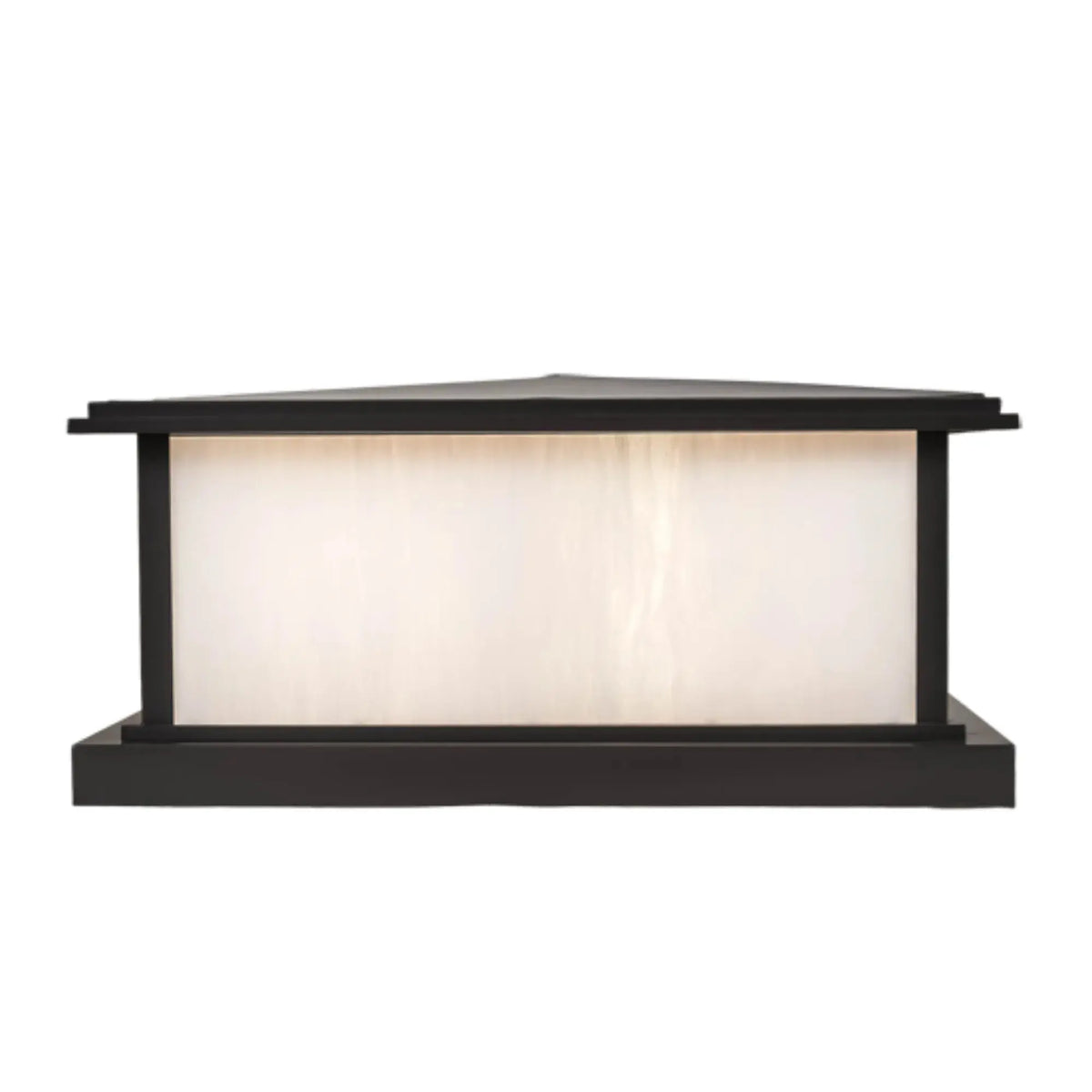 30" Square Mission Prime Pier Mount – TIMELESS BRONZE – WHITE GLASS – Wet-Rated – Meyda Lighting Meyda Lighting