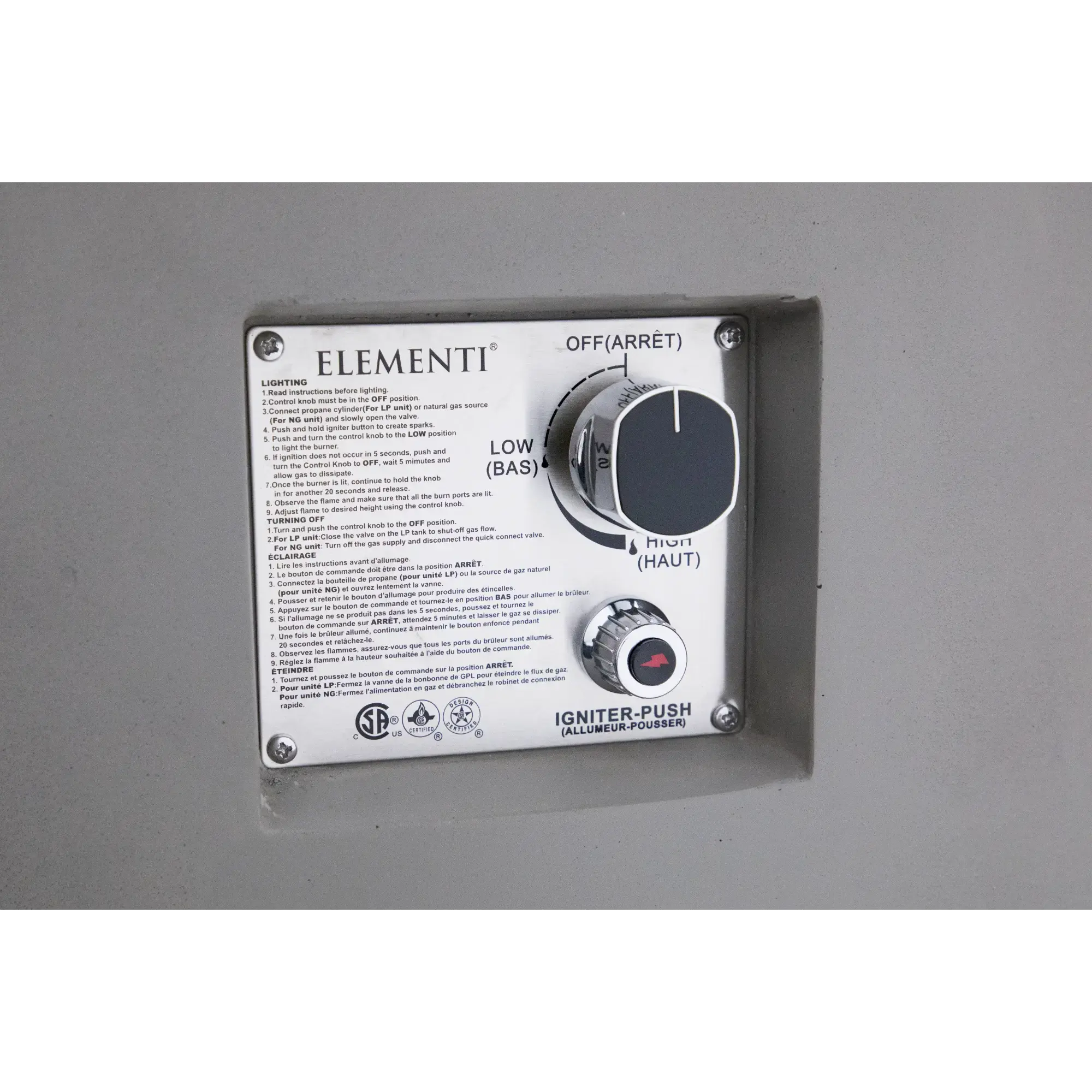 Pacaya 43″ Round Concrete Liquid Propane Fire Table with Hidden Tank – Elementi Elementi
