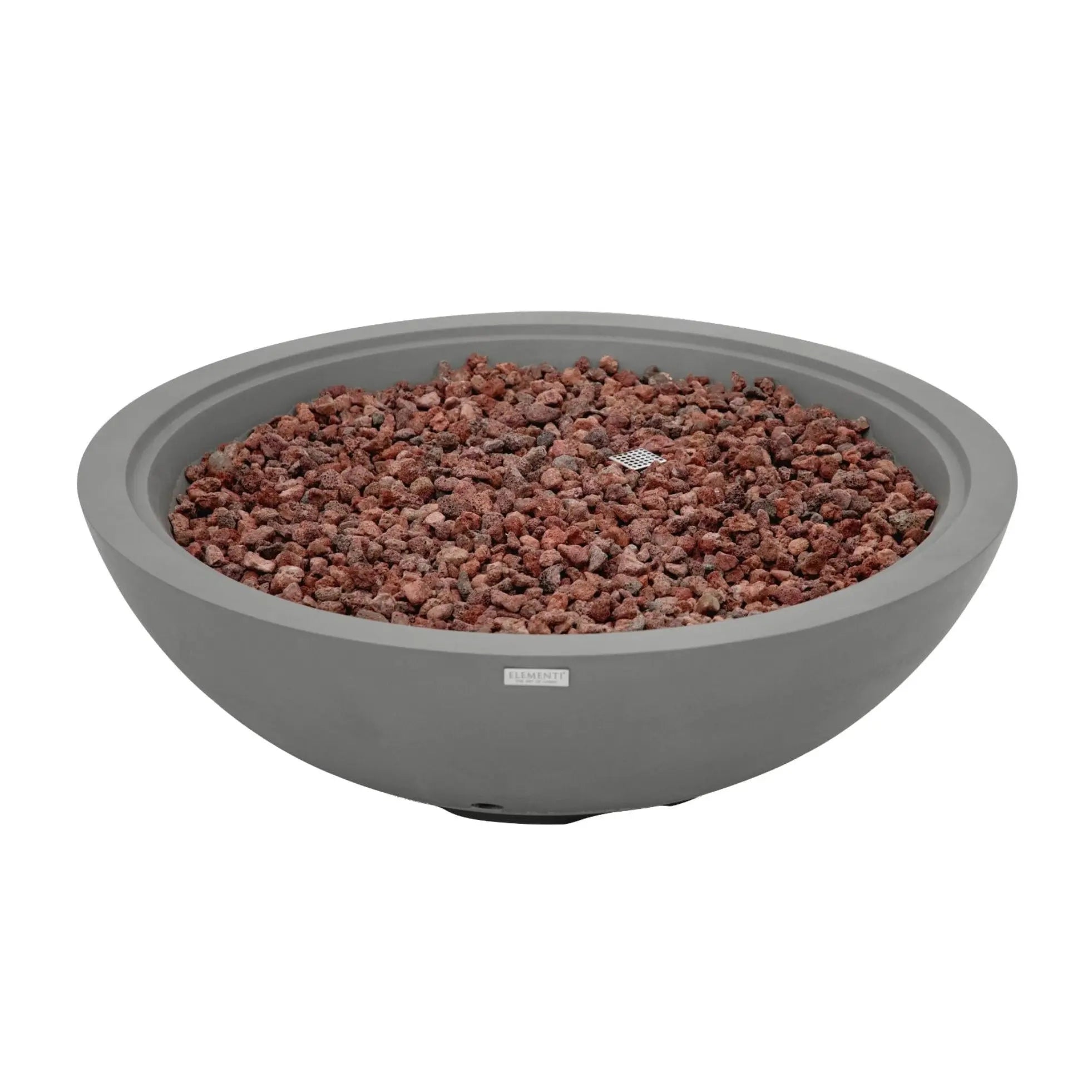 Rose Bowl 48″ Round Concrete Gas Fire Pit – Elementi Plus Elementi