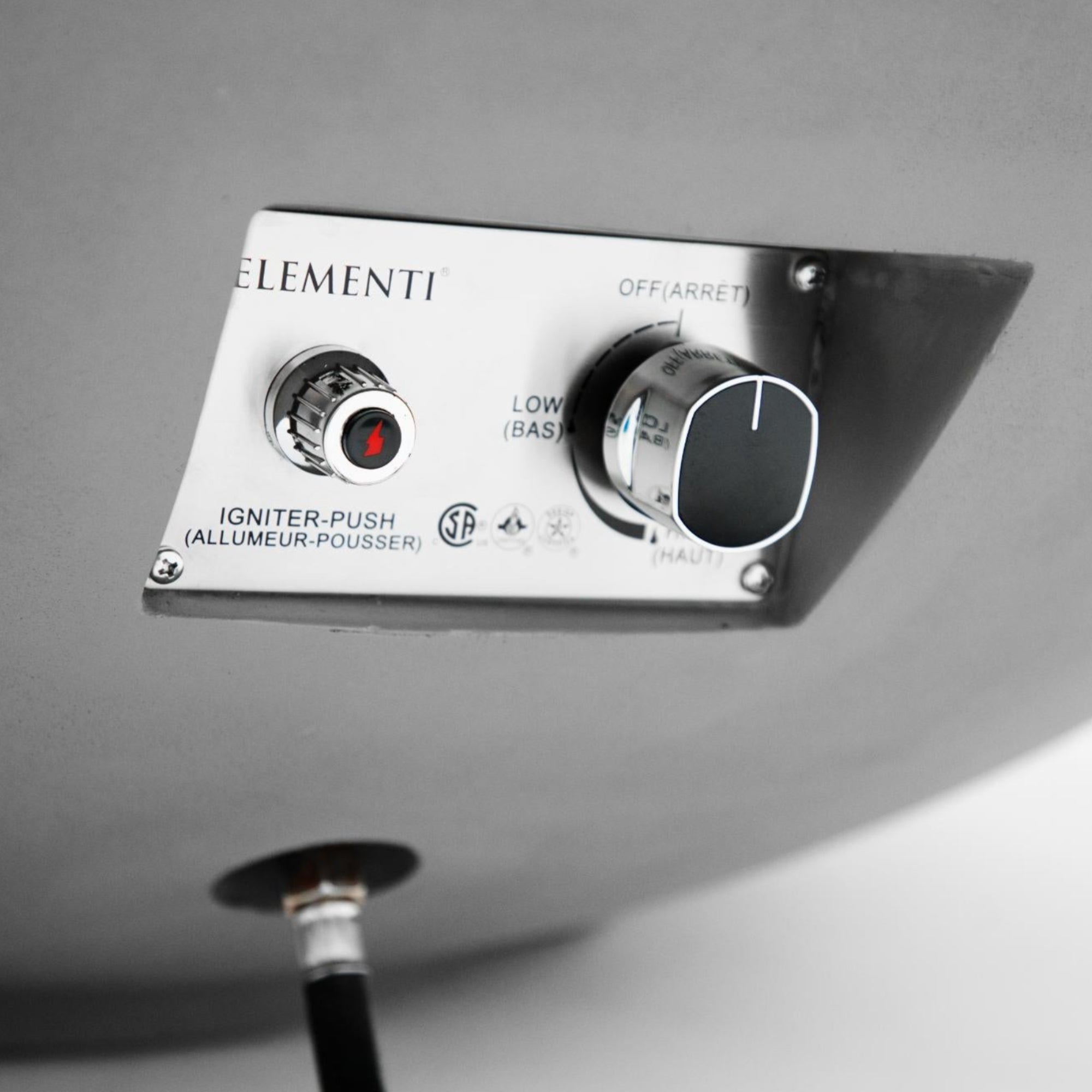 Rose Bowl 48″ Round Concrete Gas Fire Pit – Elementi Plus