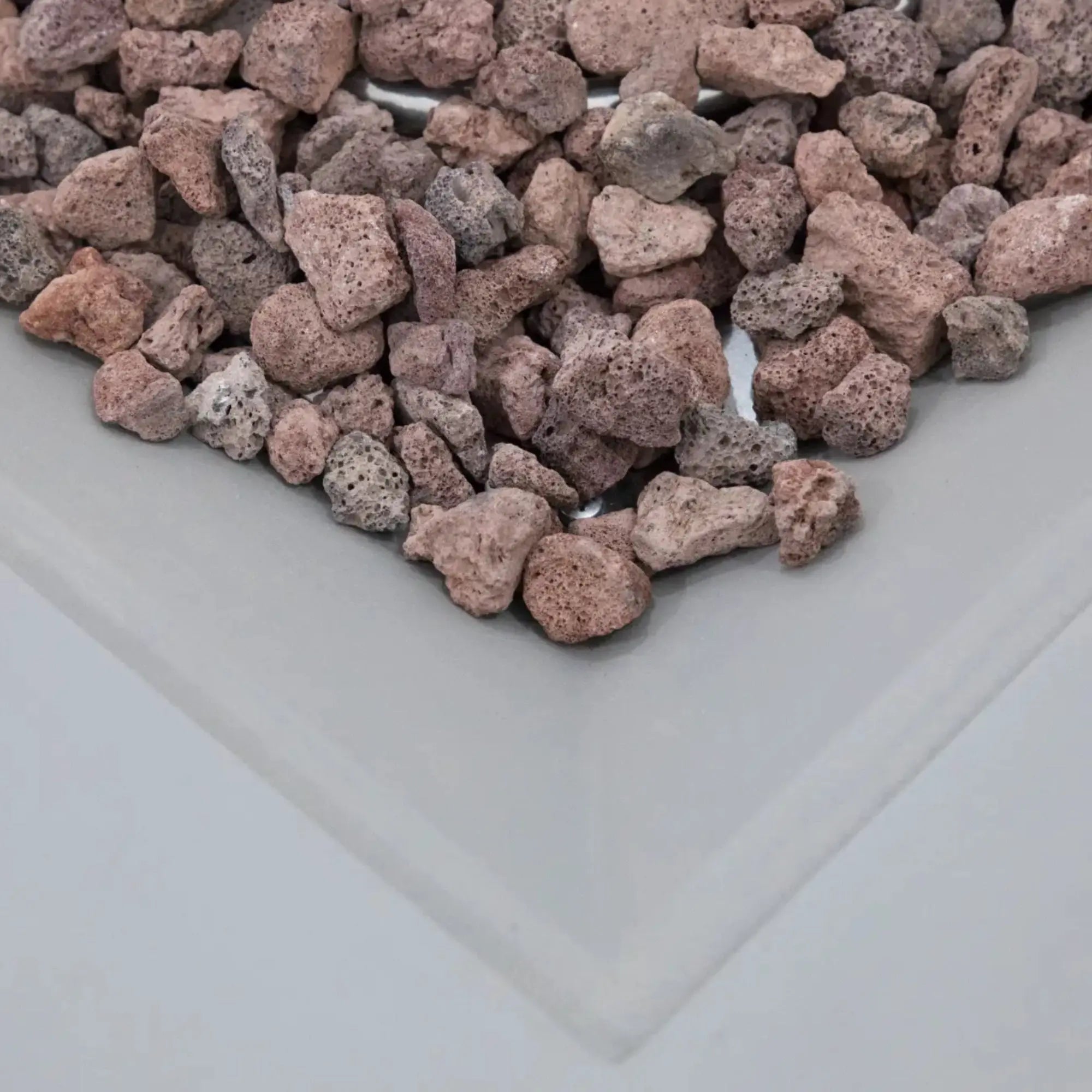 Rocky 43″ Square Concrete Liquid Propane Fire Table with Hidden Tank – Elementi Elementi