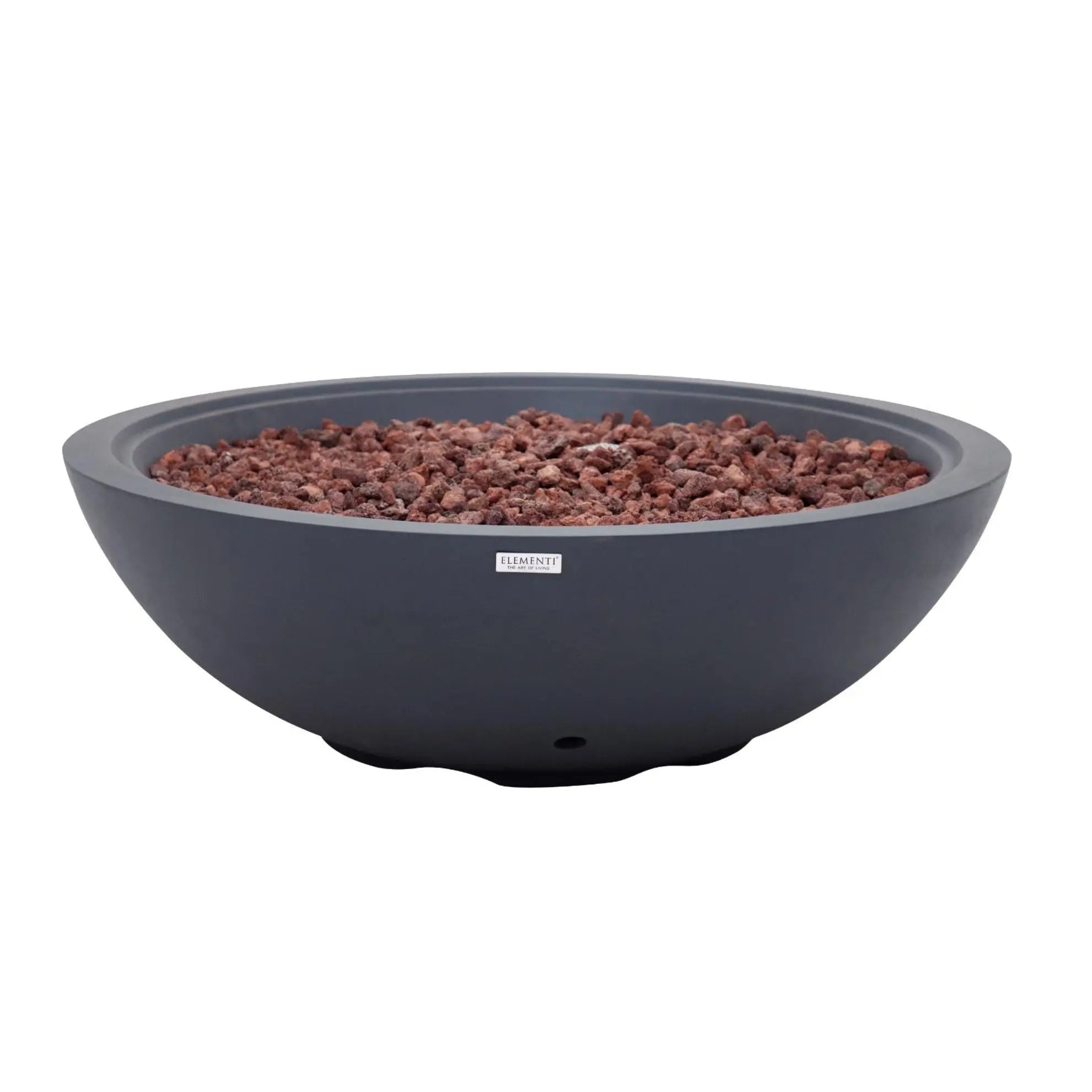 Rose Bowl 48″ Round Concrete Gas Fire Pit – Elementi Plus Elementi