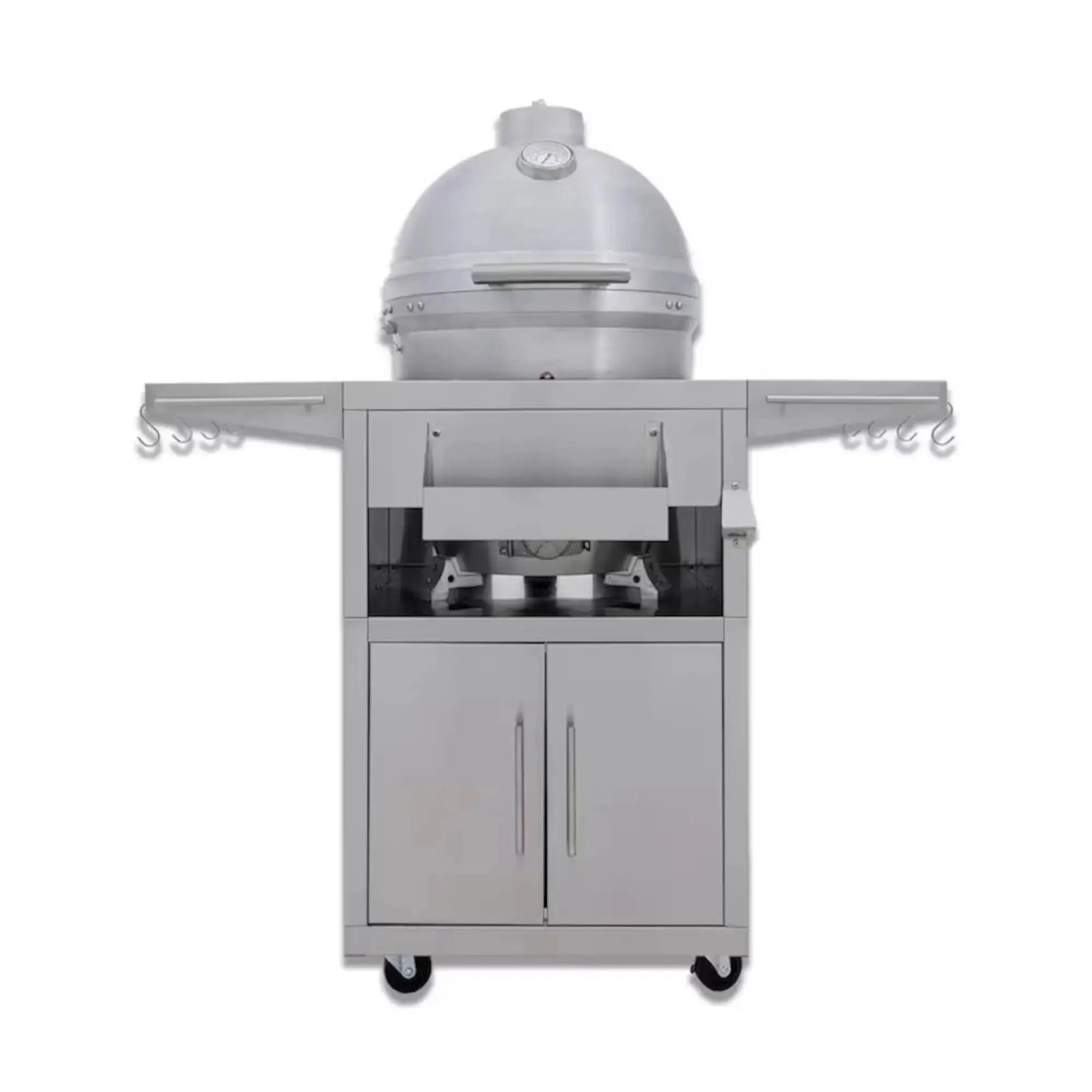 Blaze 20-Inch Cast Aluminum Kamado Freestanding Charcoal Grill with Cart Blaze