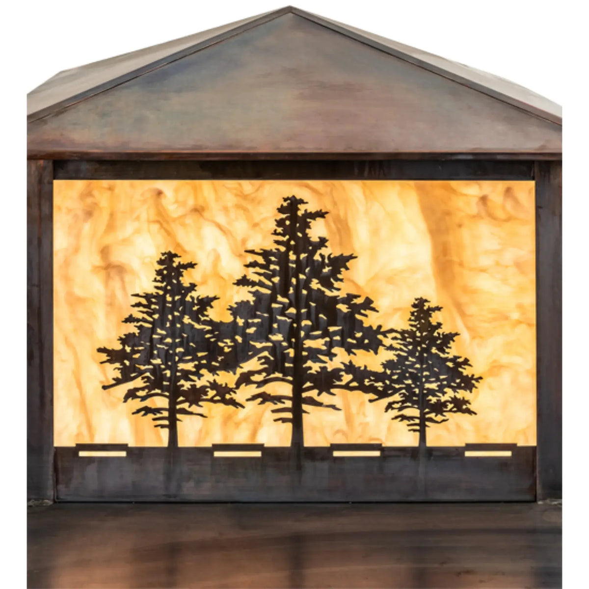 42" Square Tamarack Pier Mount – Vintage Copper – Travertine Idalight – Wet-Rated – Meyda Lighting Meyda Lighting