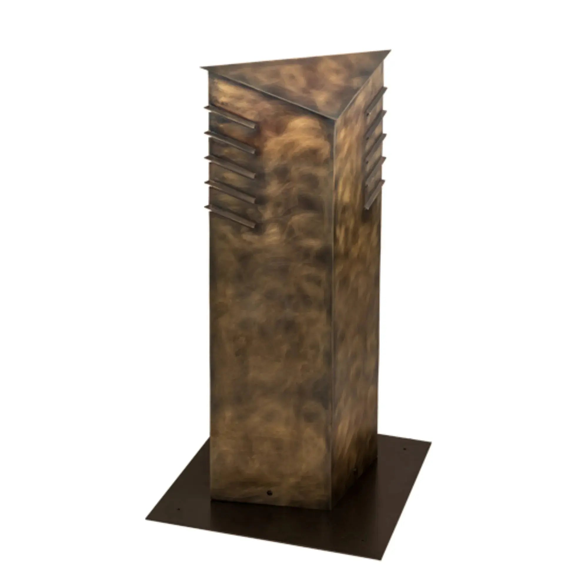 36" High Aploks Bollard – Chemical Burnished Brass – Stataurio Idalight – Wet-Rated – Meyda Lighting Meyda Lighting