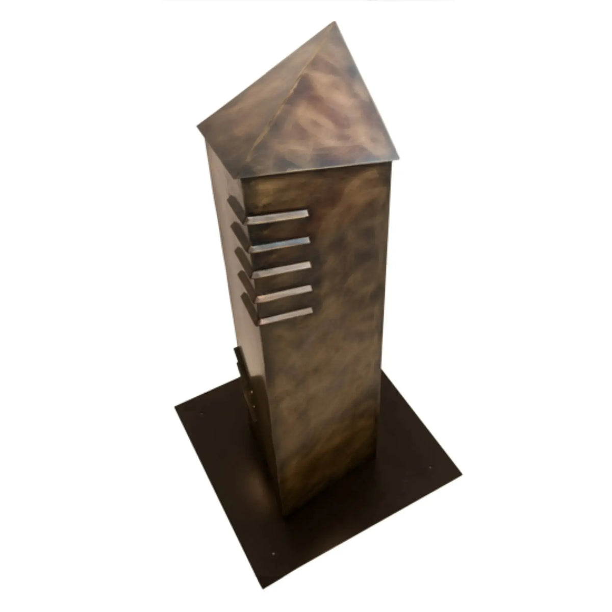 36" High Aploks Bollard – Chemical Burnished Brass – Stataurio Idalight – Wet-Rated – Meyda Lighting Meyda Lighting