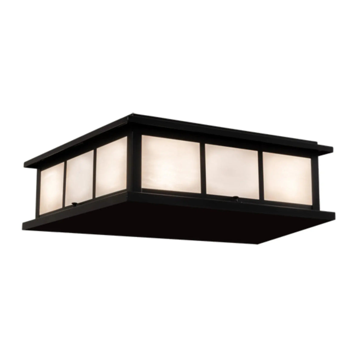 20" Square Seneca Double Bar Mission Pier Mount – Meyda Lighting Meyda Lighting