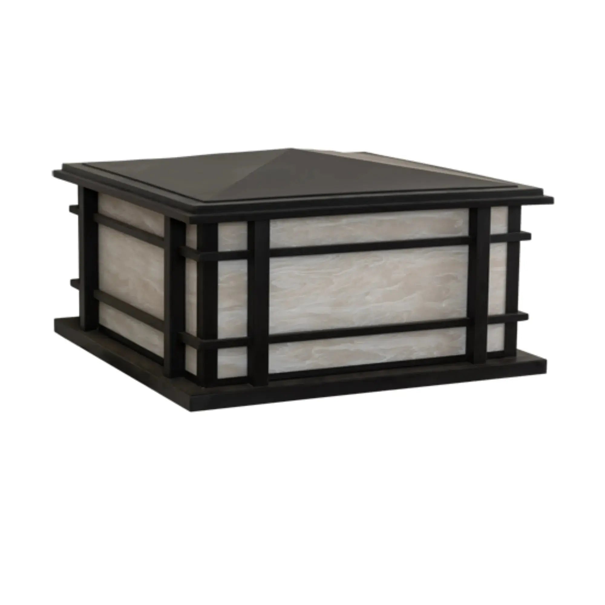 26" Square Rochester Pier Mount – Craftsman Brown – Fleshtone Idalight – Wet-Rated – Meyda Lighting Meyda Lighting