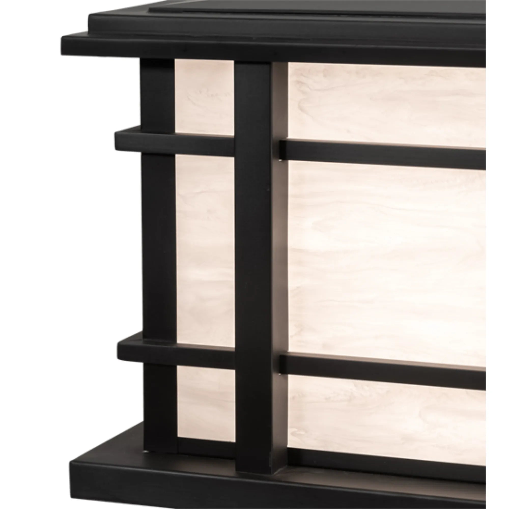 26" Square Rochester Pier Mount – Craftsman Brown – Fleshtone Idalight – Wet-Rated – Meyda Lighting