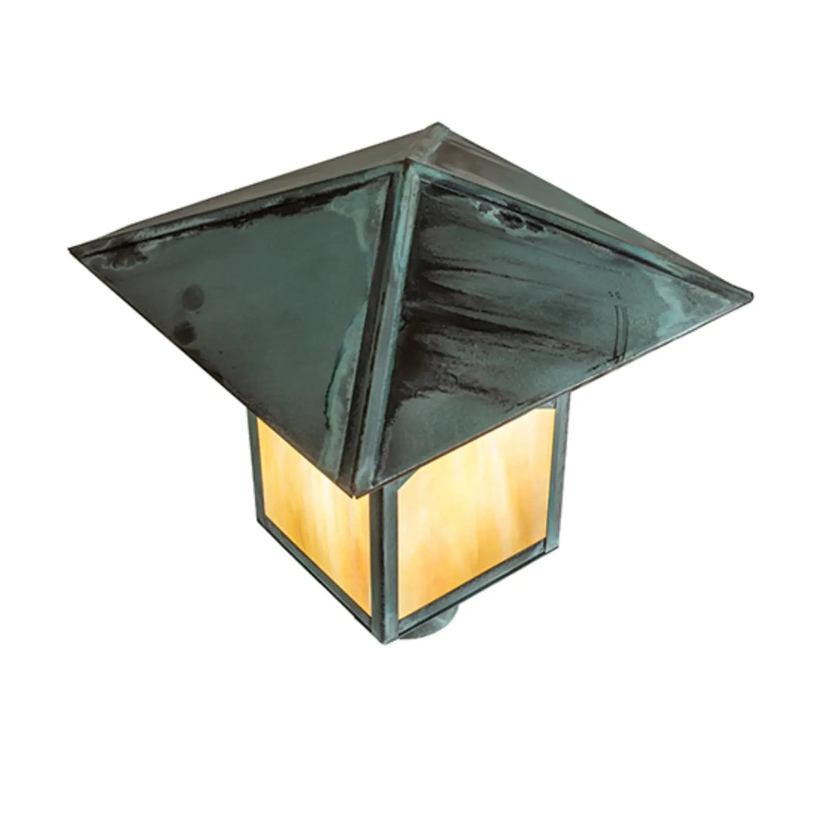 12" Square Seneca Hill Top Post Mount – Verdigris – Wet-Rated – Meyda Lighting Meyda Lighting